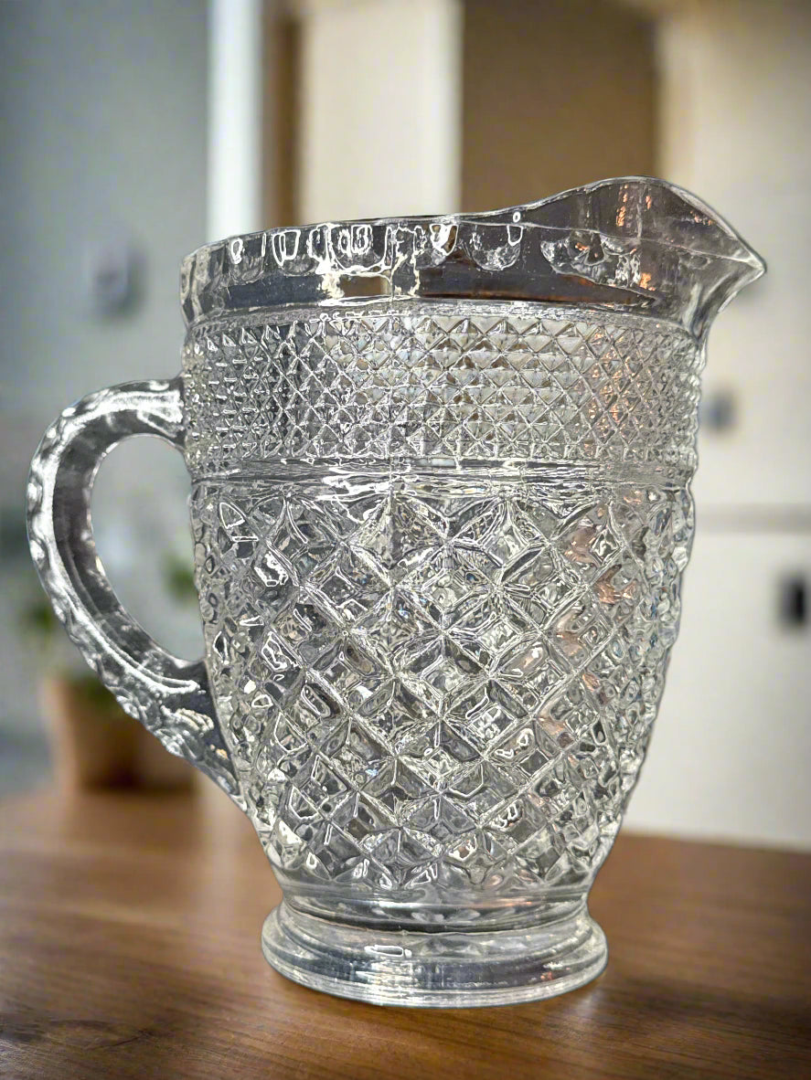 Anchor Hocking Wexford Pint Pitcher 5.25" Tall x 4" Wide