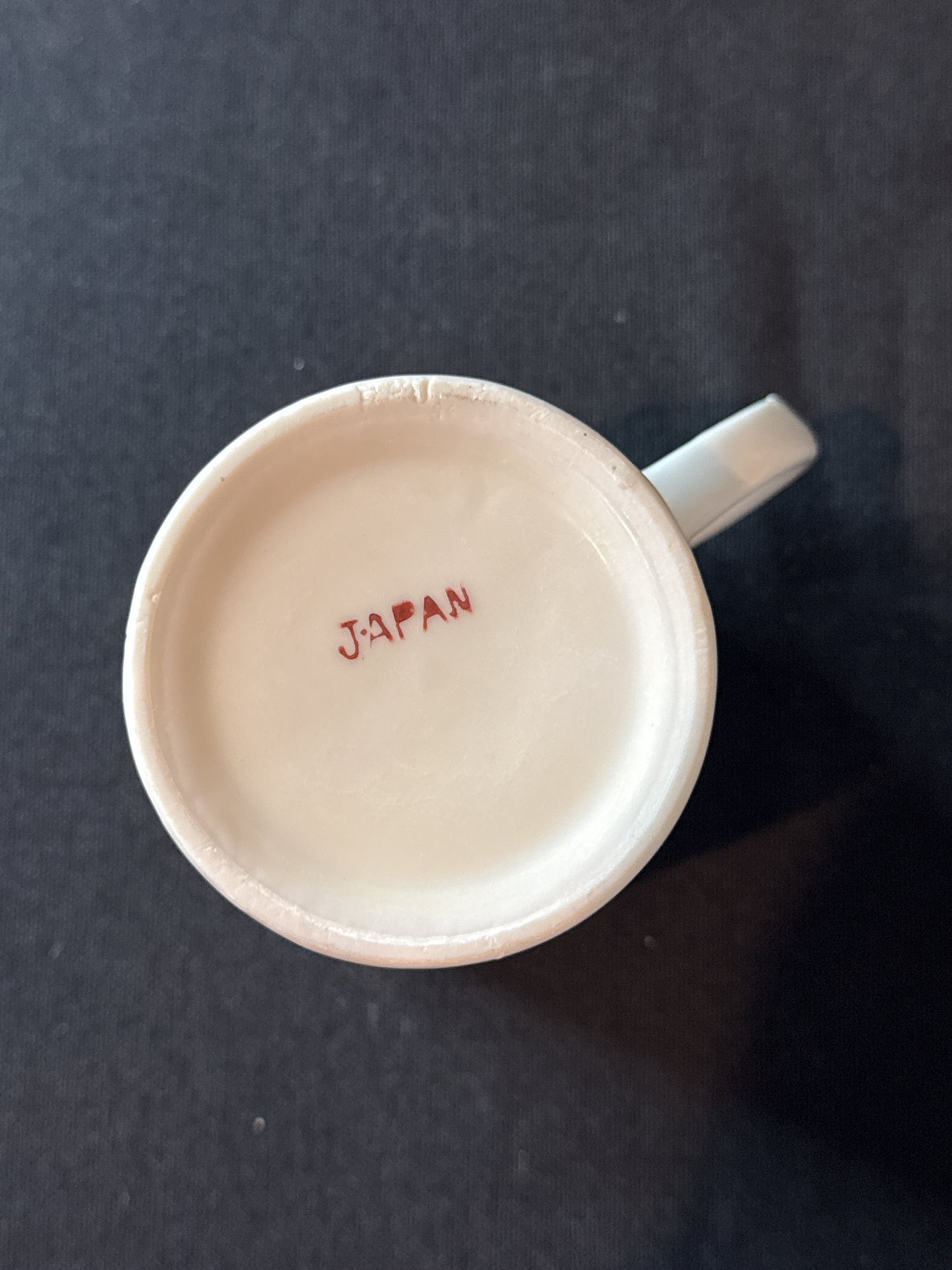 Vintage 70s Coffee Cup Mug Mini Mug Pink Roses Porcelain Japan 3 3/8" Tall