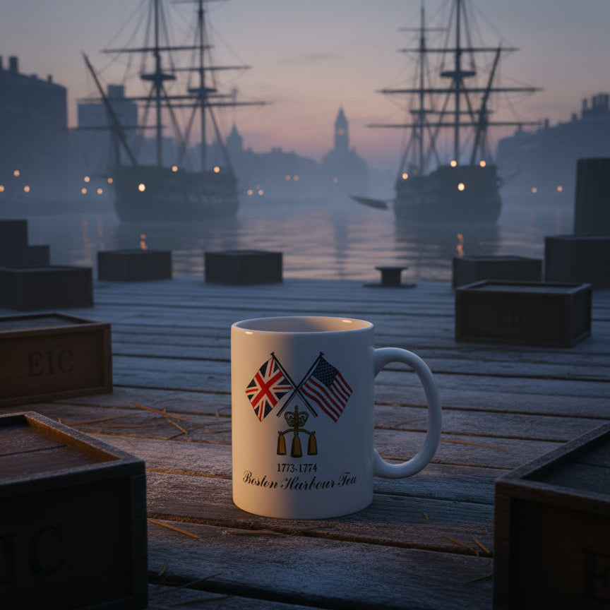 Boston Harbor Tea 1773-1774 Coffee Cup Mug 3 7/8" Tall