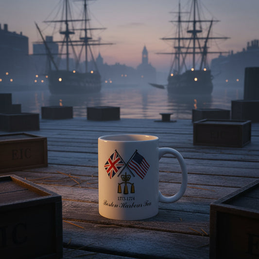 Boston Harbor Tea 1773-1774 Coffee Cup Mug 3 7/8" Tall