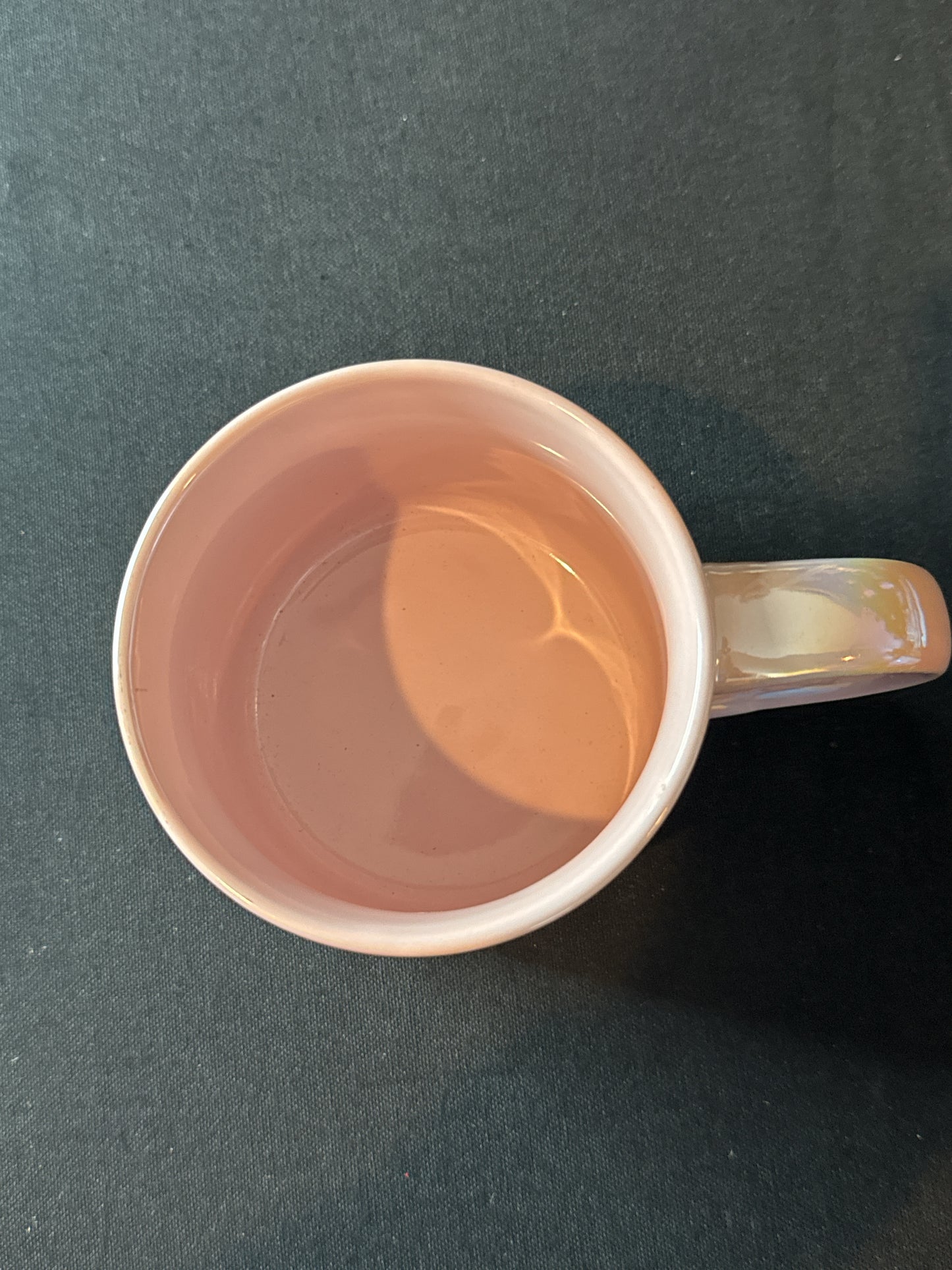 BARBIE (The Movie) 2023 Pink Coffee Cup Mug - Iridescent Pearl Stoneware 15oz 3 5/8" Tall