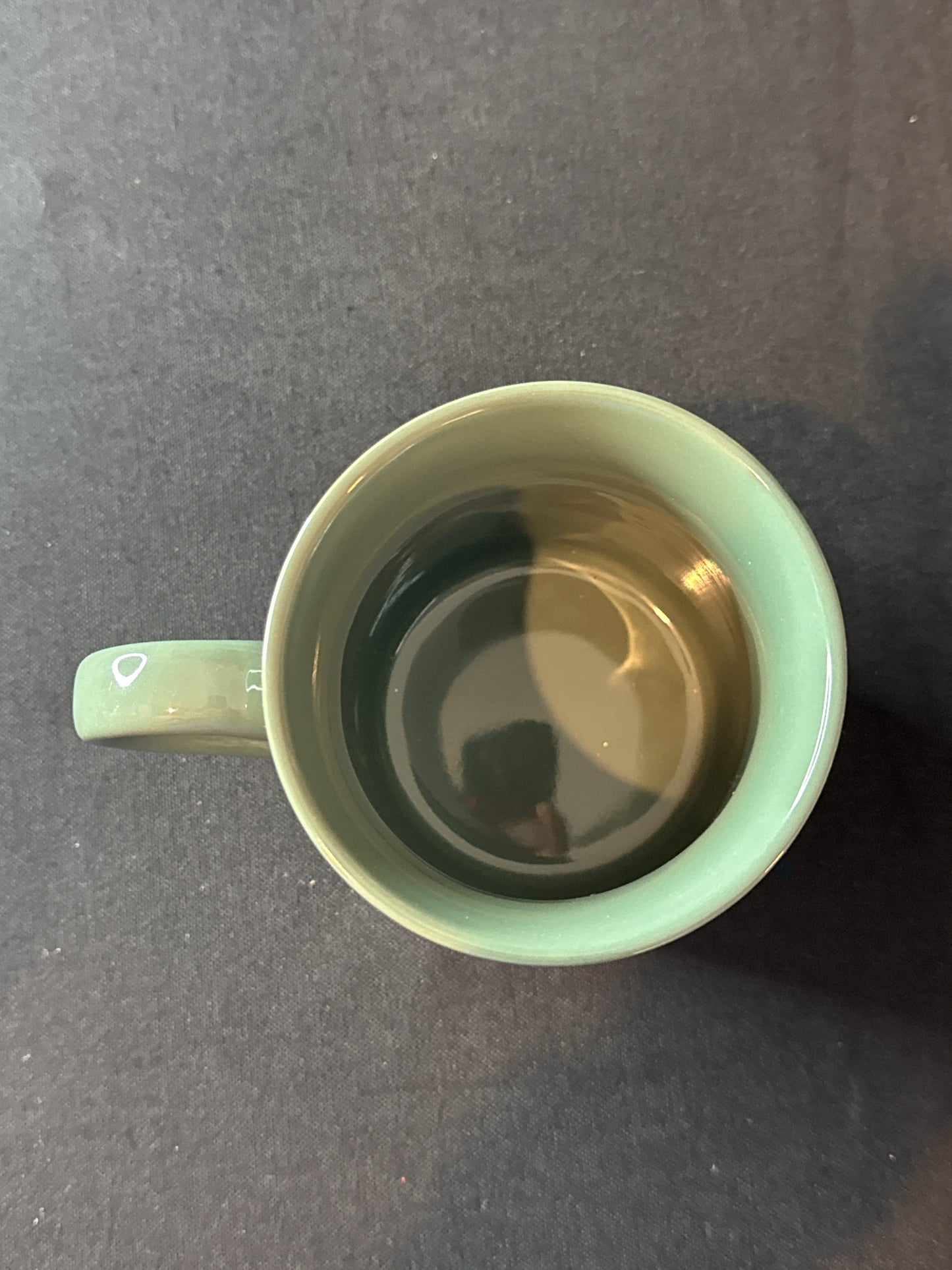 Trueliving Ceramic Coffee Cup Mug Cheetah Green 14oz 4 1/8" Tall