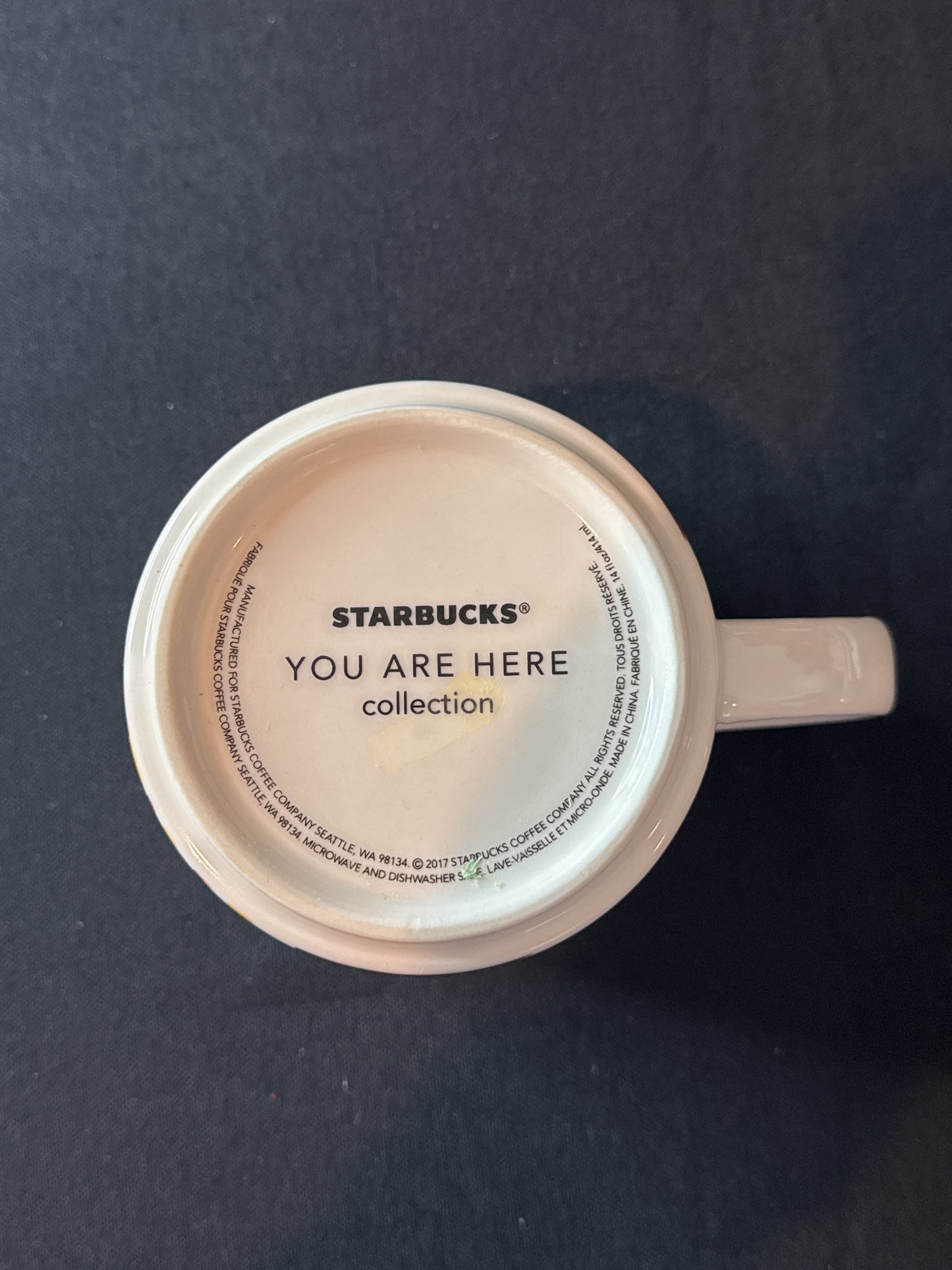 Phoenix, Arizona You Are Here Starbucks Coffee Mug Cup Orange Interior 3.5" Tall 2017