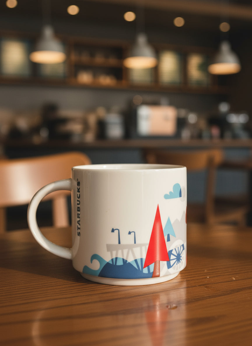 Virginia Starbucks You Are Here Collection 2013 Blue Interior 15oz 3.5" Tall