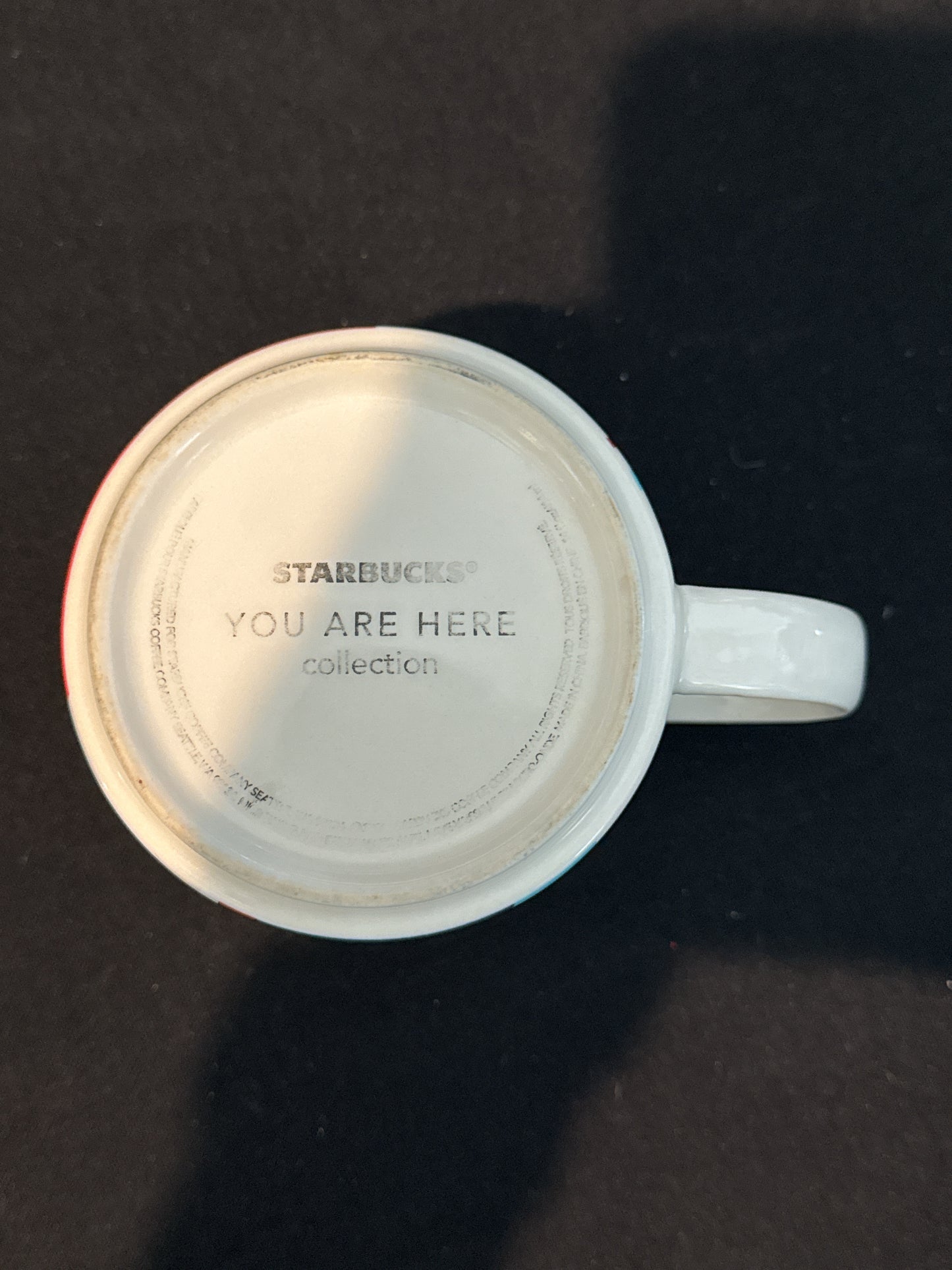 Virginia Starbucks You Are Here Collection 2013 Blue Interior 15oz 3.5" Tall