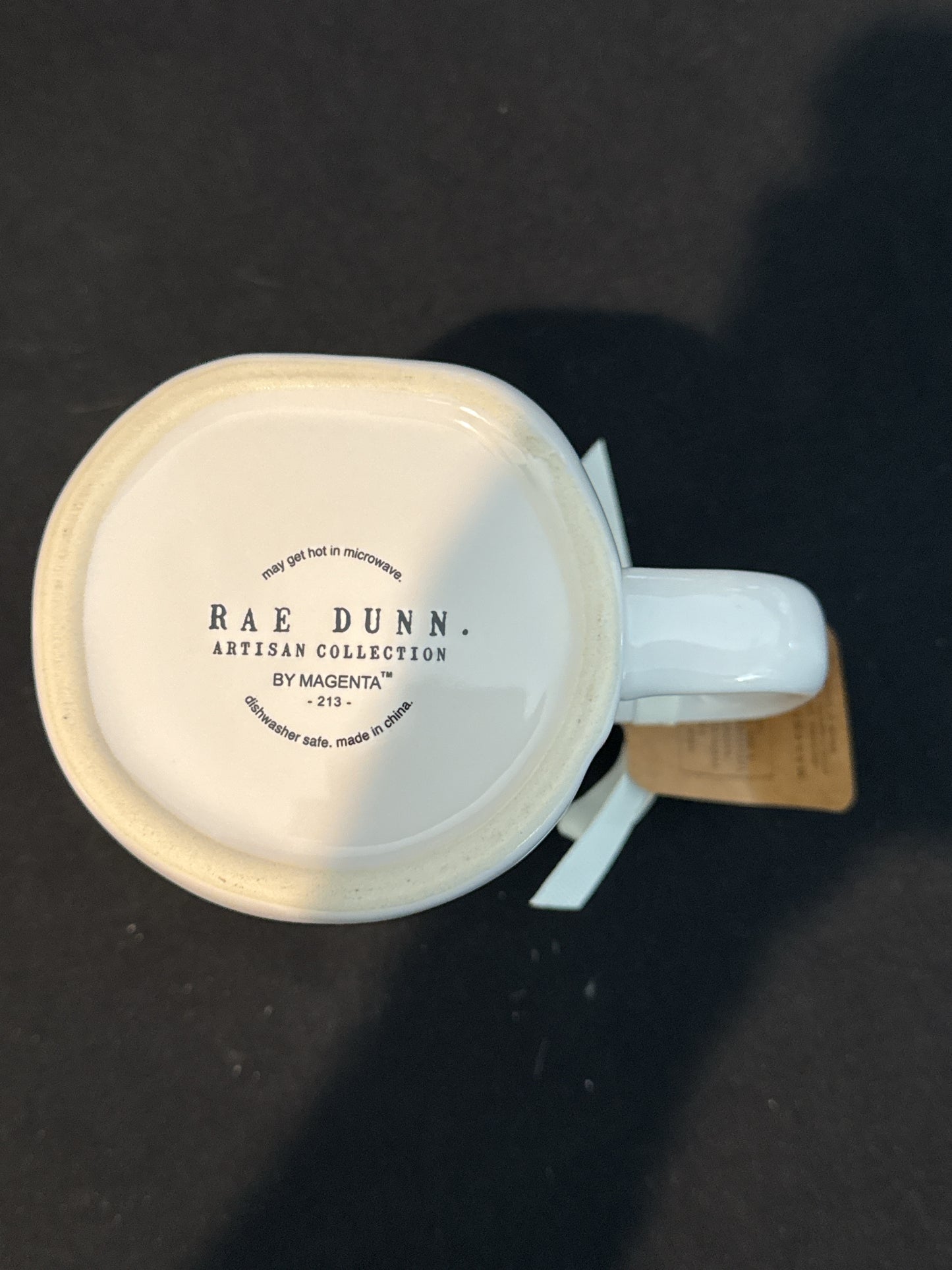 Rae Dunn Jesus Loves Me Tall Coffee Mug Cup New with Tags 5" Tall