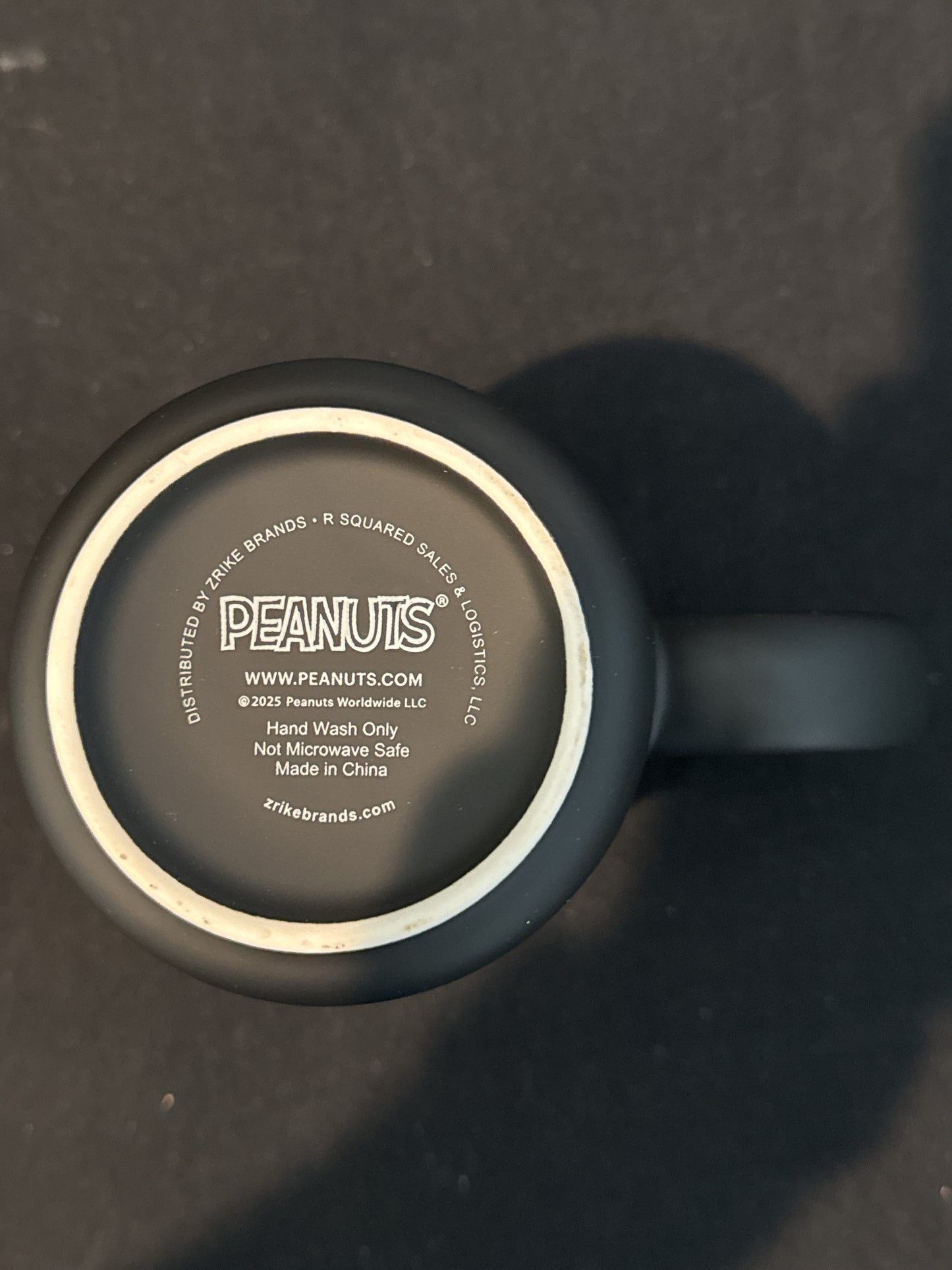 Peanuts Snooopy Boo Halloween Black/Orange Soft Feel Coffee Cup Mug New 4.75" Tall