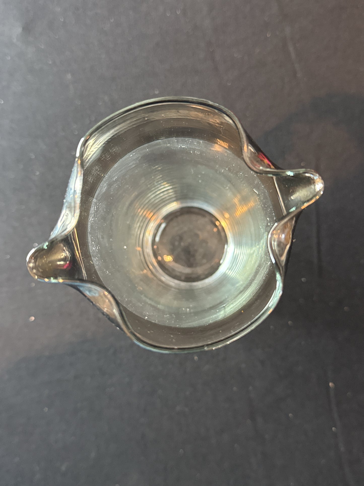 Vintage Silver Platinum Band Cocktail Pitcher 8.5" Tall