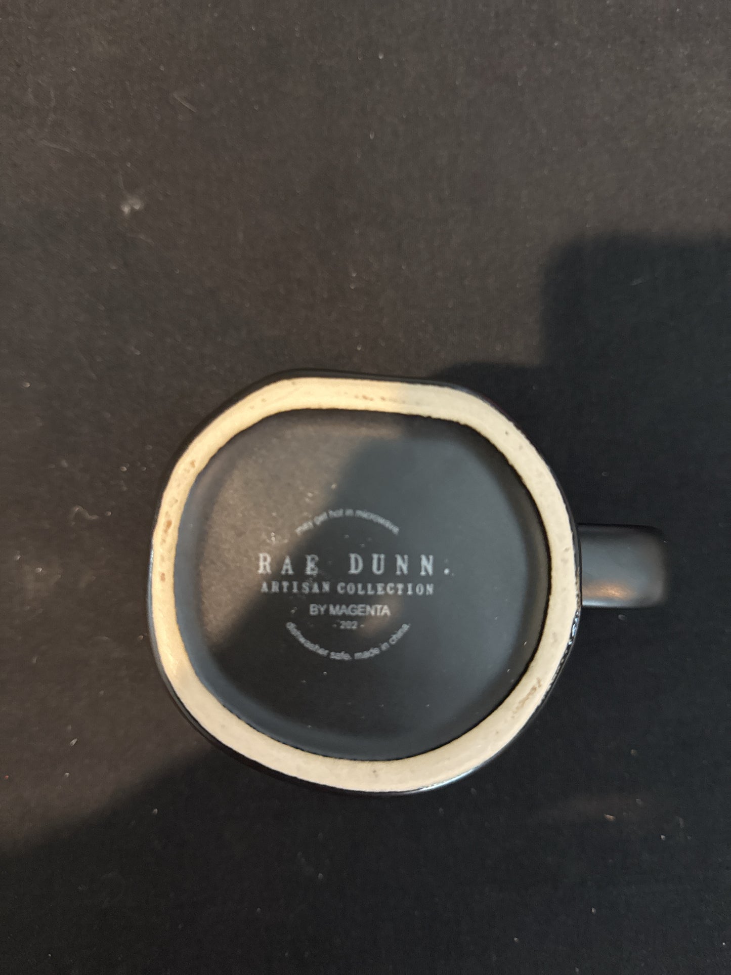 Rae Dunn Black Coffee Mug "SIP" Artisan Collection by Magenta 4 5/8" Tall