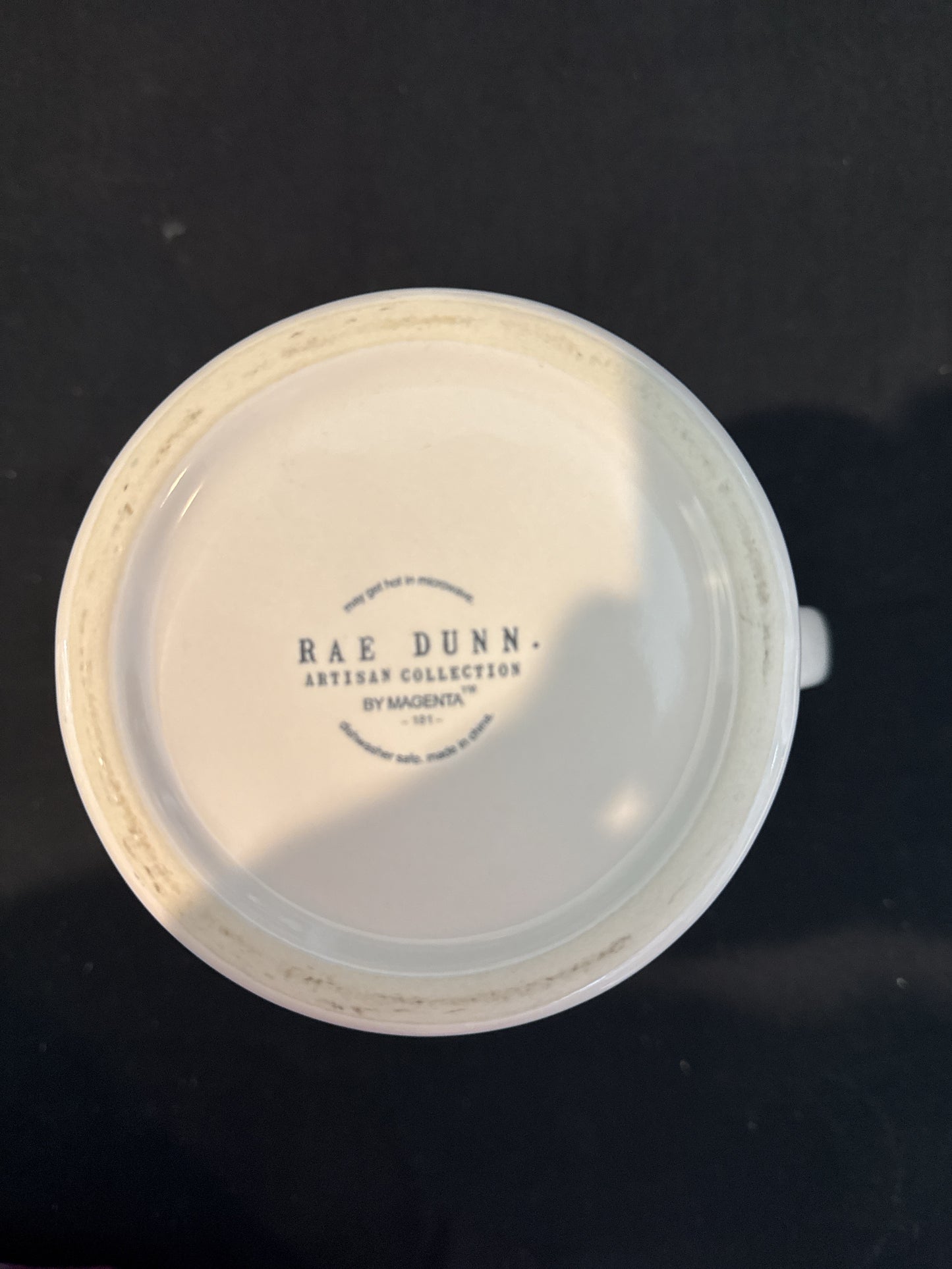 Rae Dunn DRINK Tall Pitcher 9" Tall White Artisan Collection by Magenta New