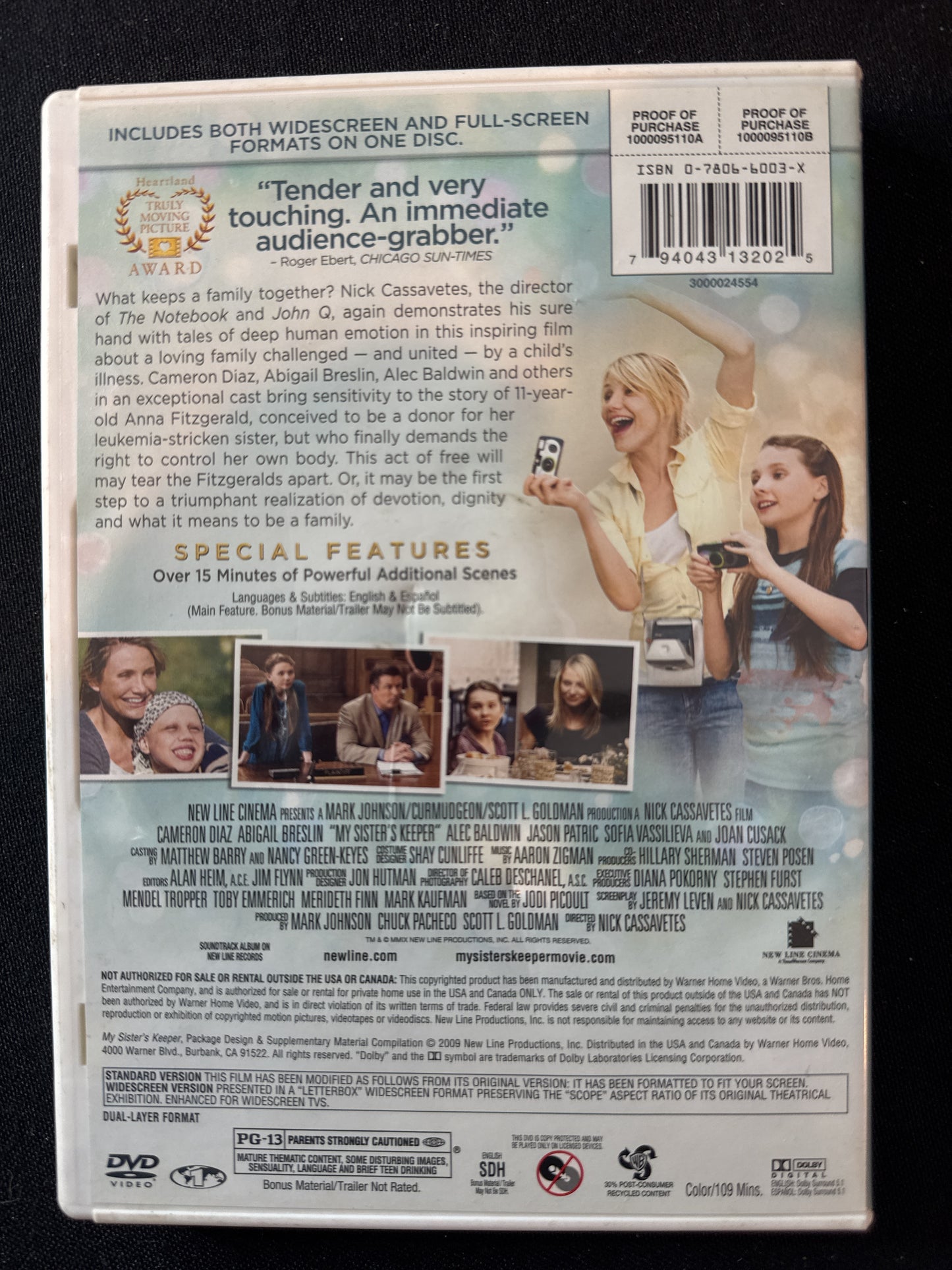 My Sister's Keeper DVD