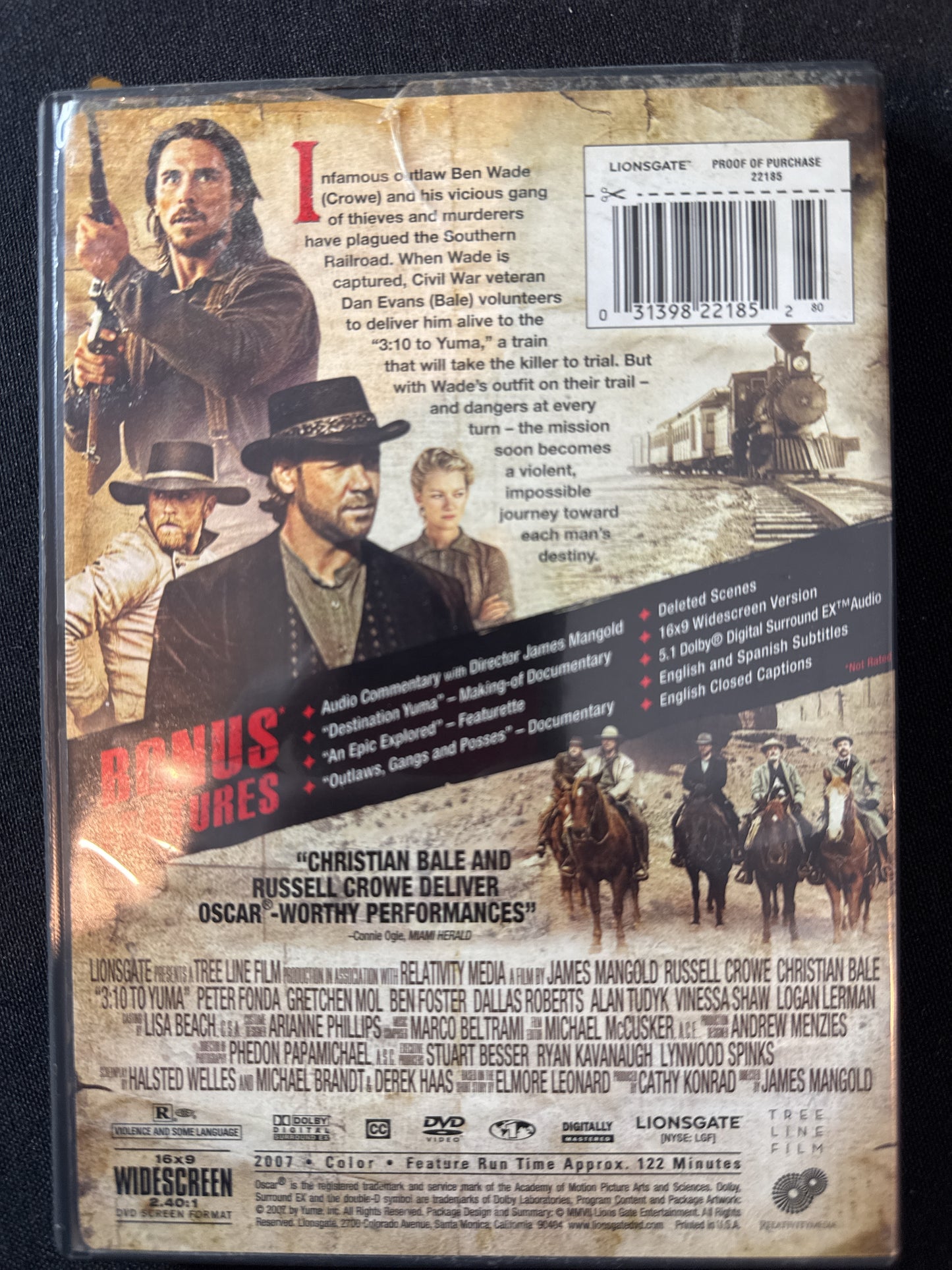 3:10 To Yuma DVD