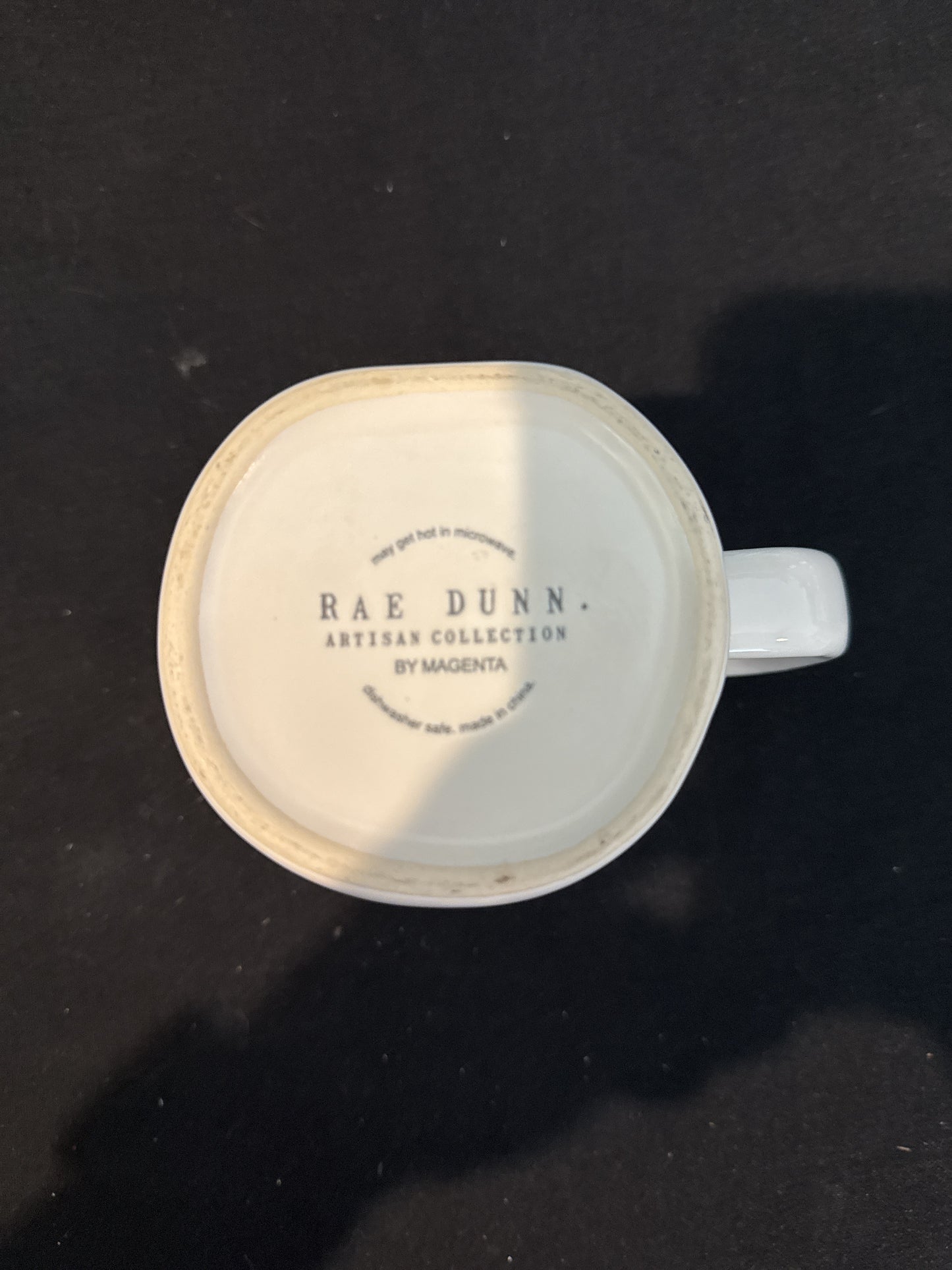 Rae Dunn LAUGH Large Coffee Cup Mug 4.75" Tall New Artisan Collection