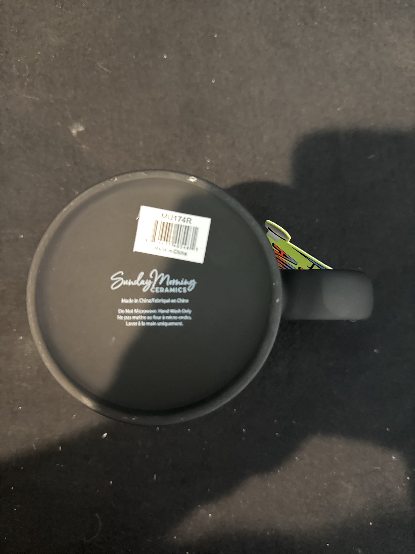 Sunday Morning Ceramics Halloween Instant Monster Just Give Me Coffee Coffee Cup Mug 4.5"