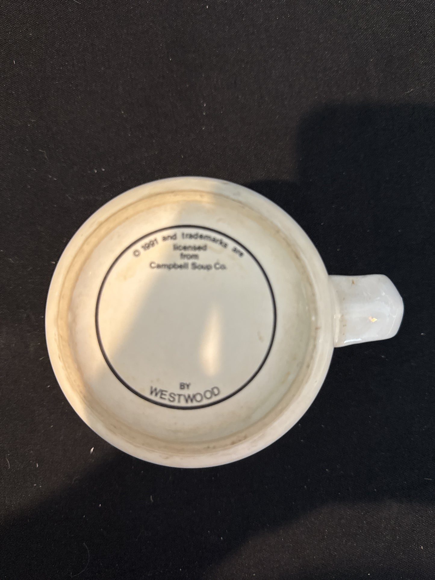 Vintage 1997 Westwood Campbell's Tomato Soup Kids Coffee Mug Cup 3 3/8" Tall