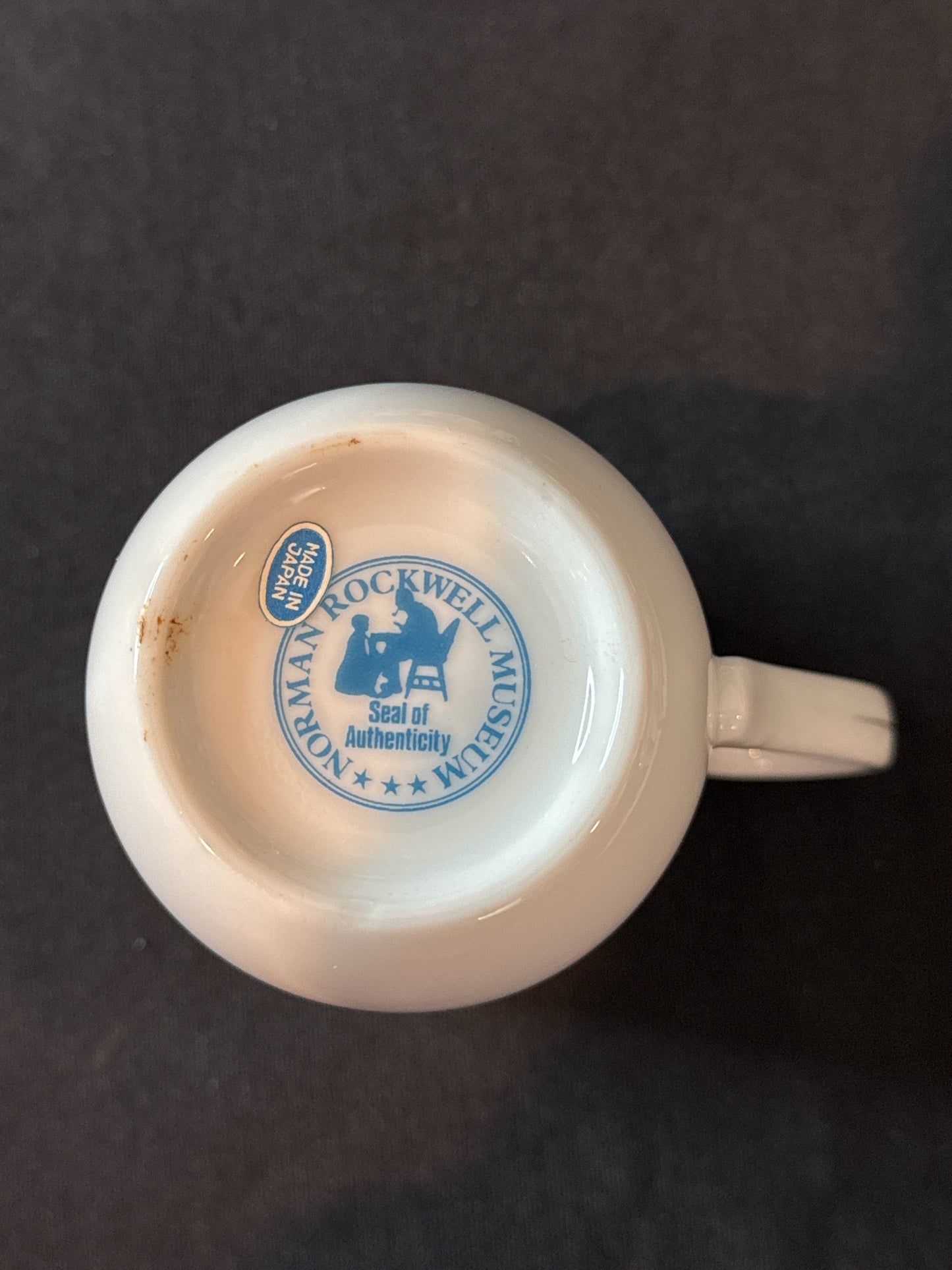 Norman Rockwell Bedtime Rockwell Museum 1982 Coffee Mug Cup 4" Tall