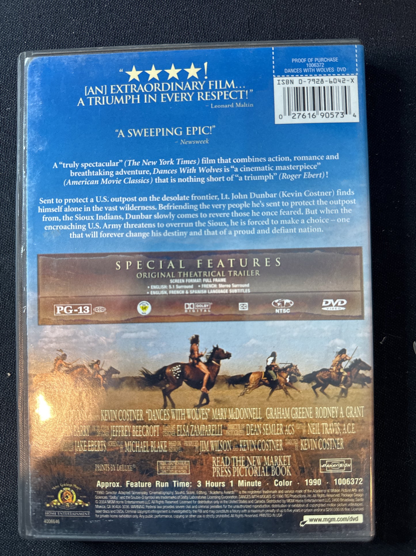 Dances With Wolves DVD