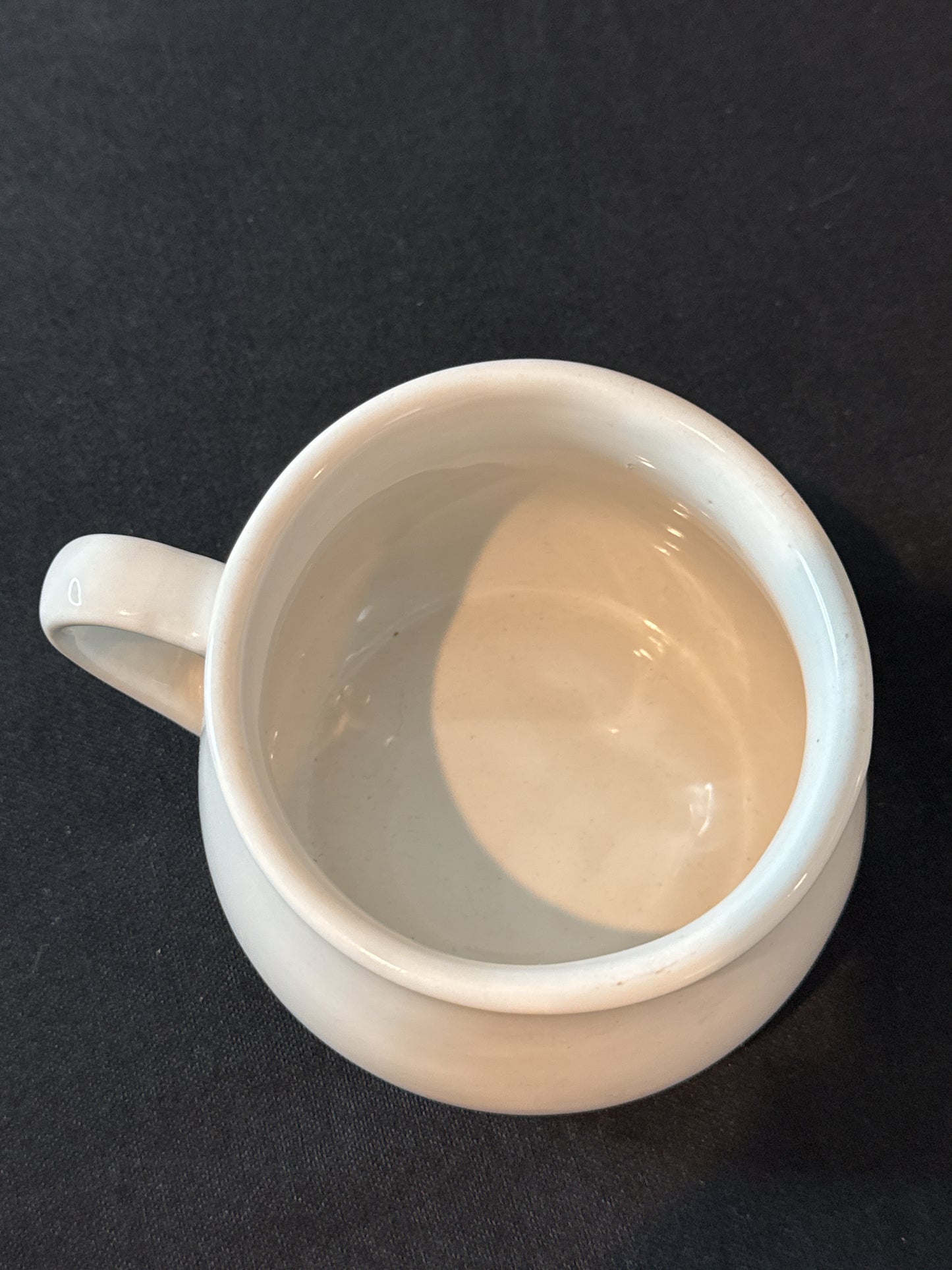 Vintage 1970s Cream Of Mushroom Soup Recipe Ceramic Bowl Mug Cup 3.25" Tall