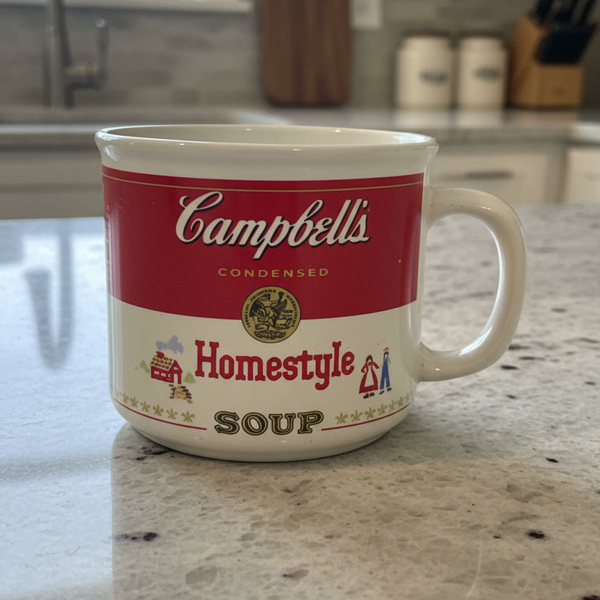 Vintage Campbell's Soup Mug 1991 Westwood Homestyle 3 3/8" Tall 14oz