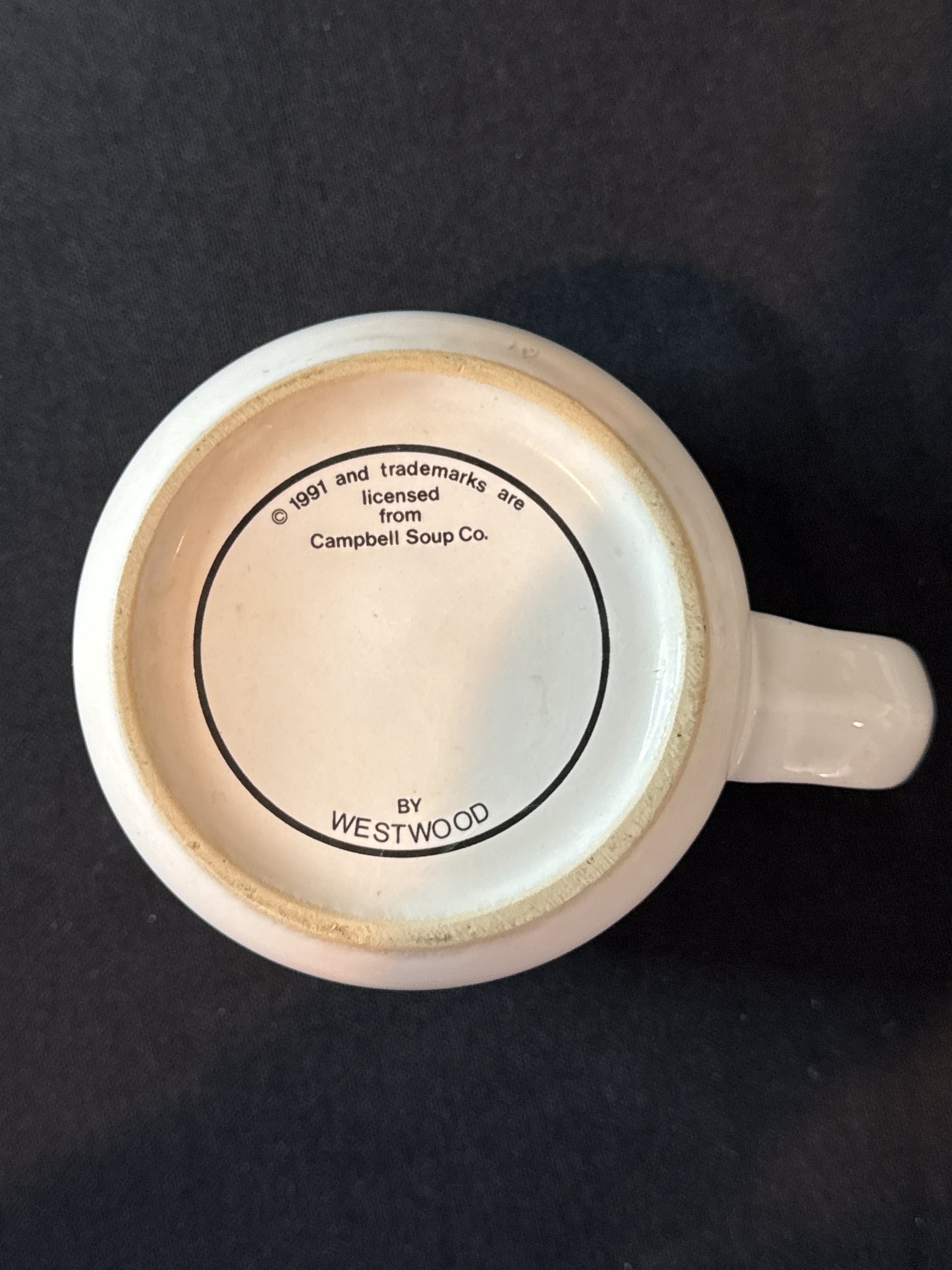 Vintage Campbell's Soup Mug 1991 Westwood Homestyle 3 3/8" Tall 14oz