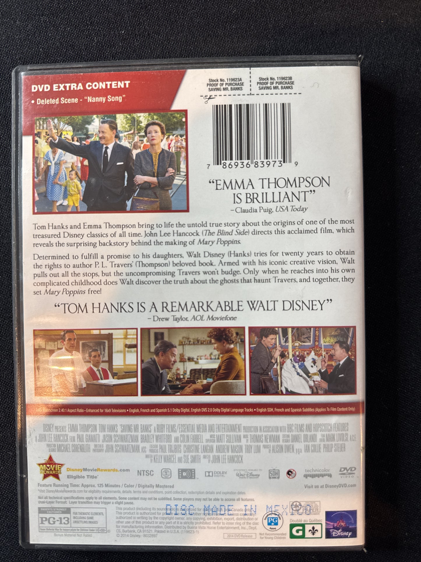 Saving Mr. Banks DVD