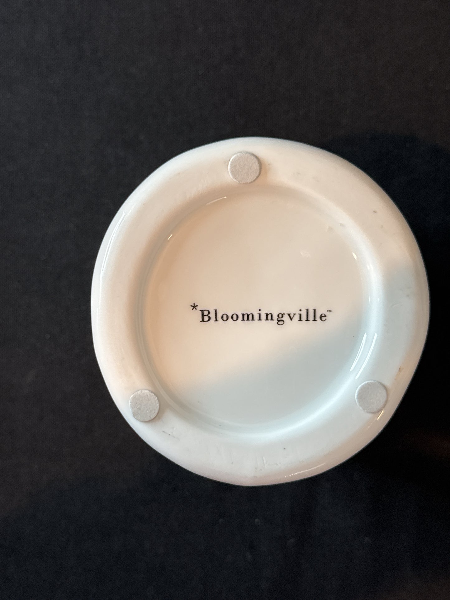 Bloomingville LIVE LOVE LAUGH White Ceramic  & Gold Lettering Tumbler Cup 3 7/8" Tall