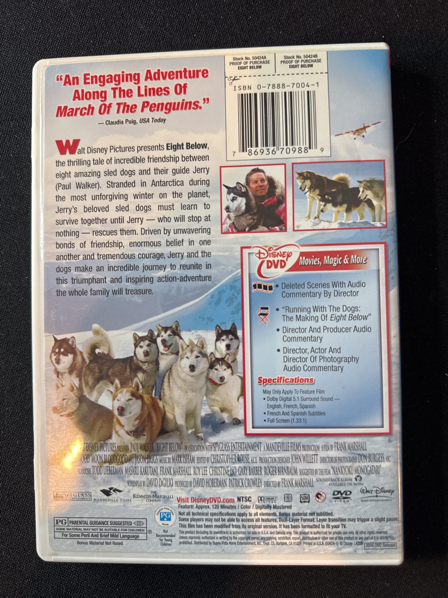 Paul Walker Eight Below DVD
