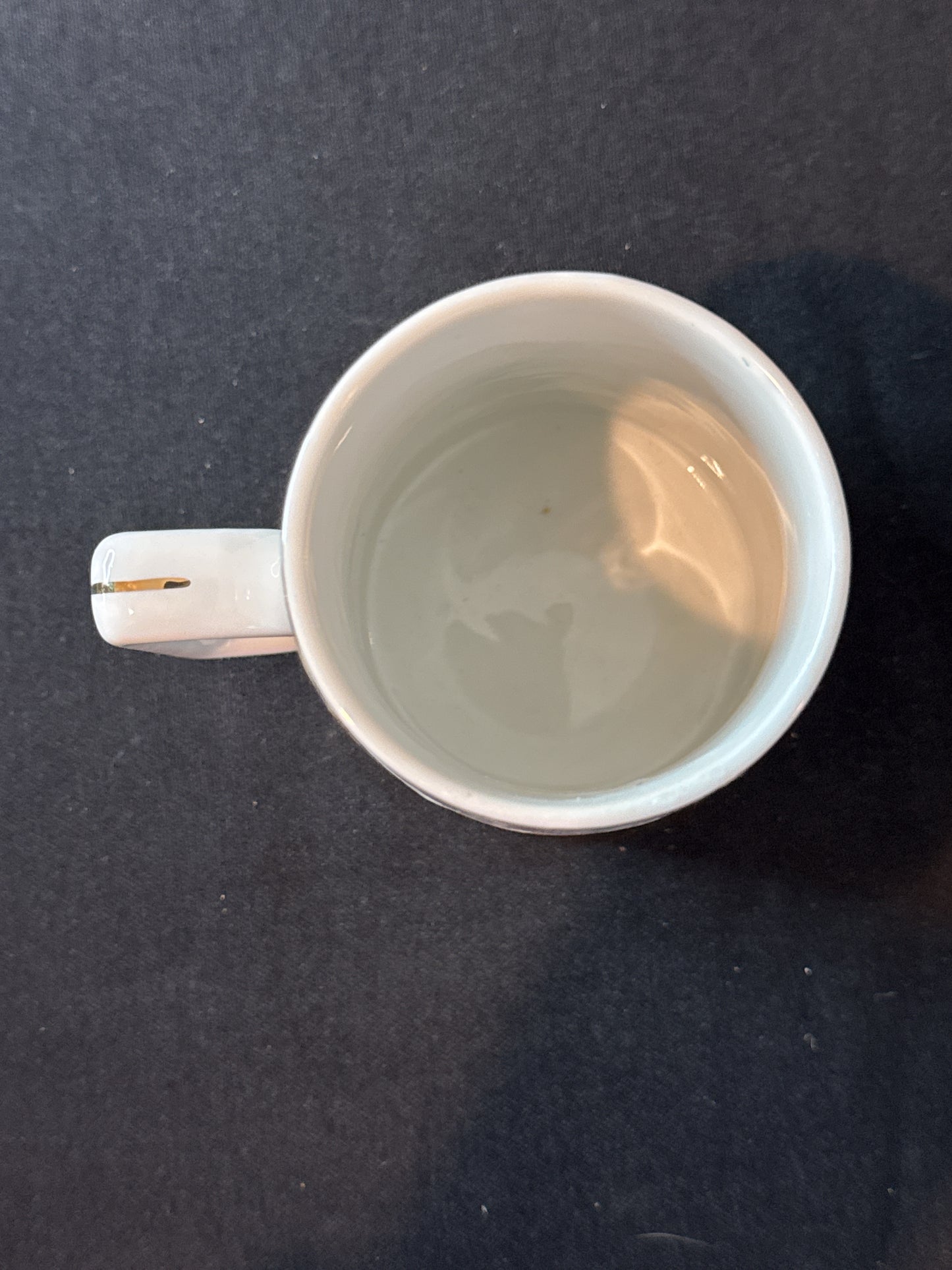Vintage Norman Rockwell Museum 1985 Coffee Cup Mug For A Good Boy Gold Rimmed 4 3/8"