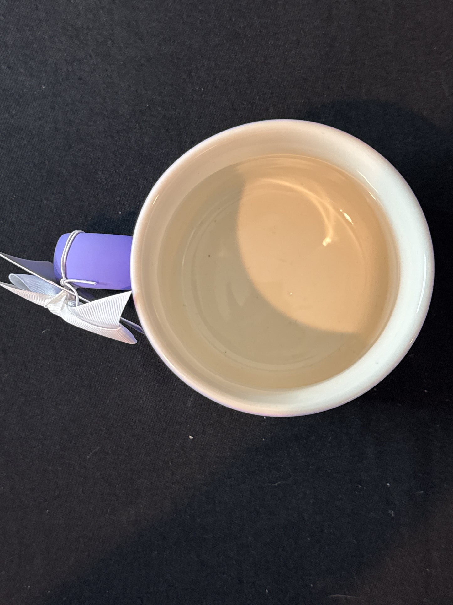 What's The Best That Could Happen Purple Soft Feel Texture Coffee Cup Mug 3.5" Tall