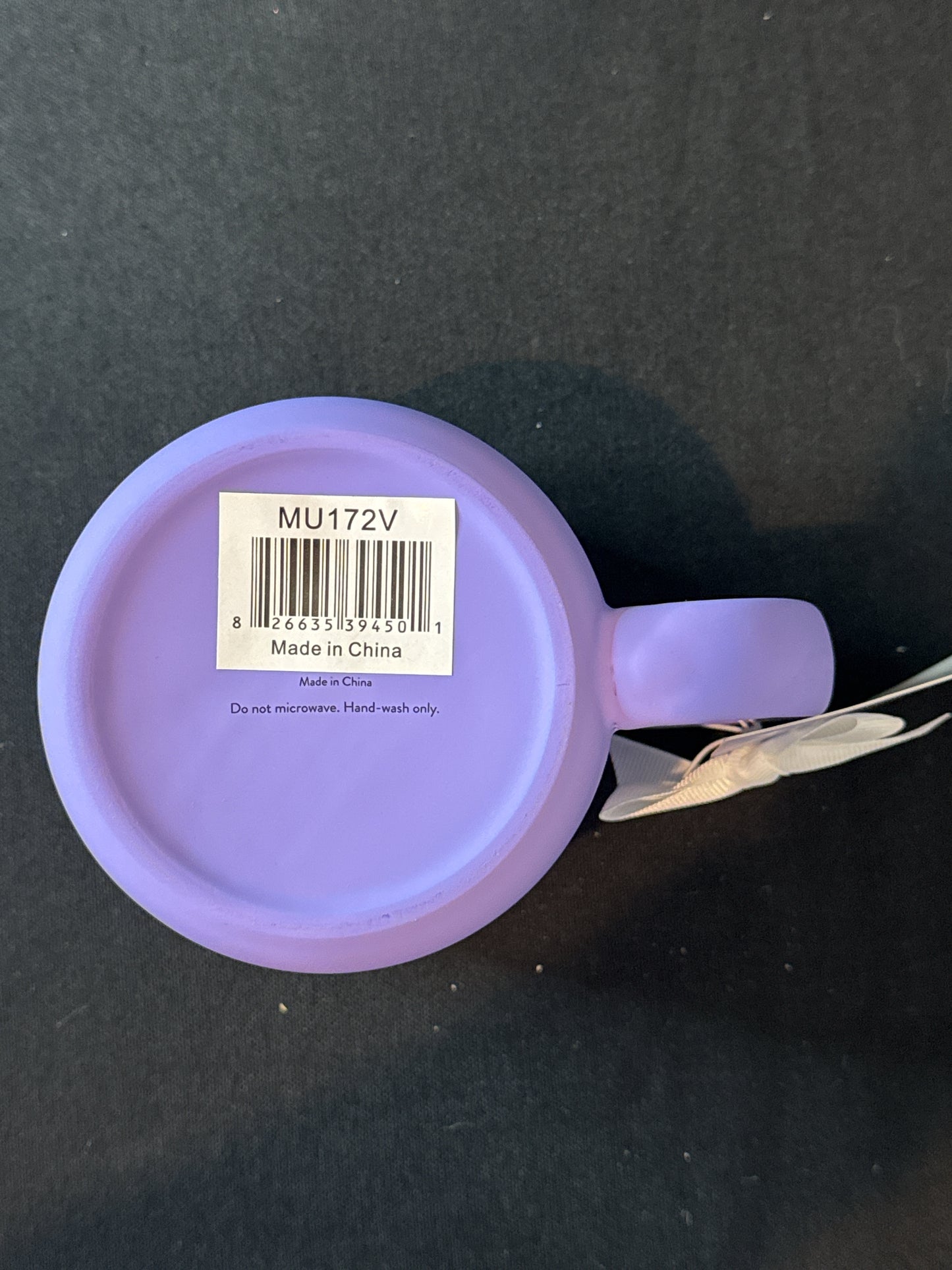 What's The Best That Could Happen Purple Soft Feel Texture Coffee Cup Mug 3.5" Tall