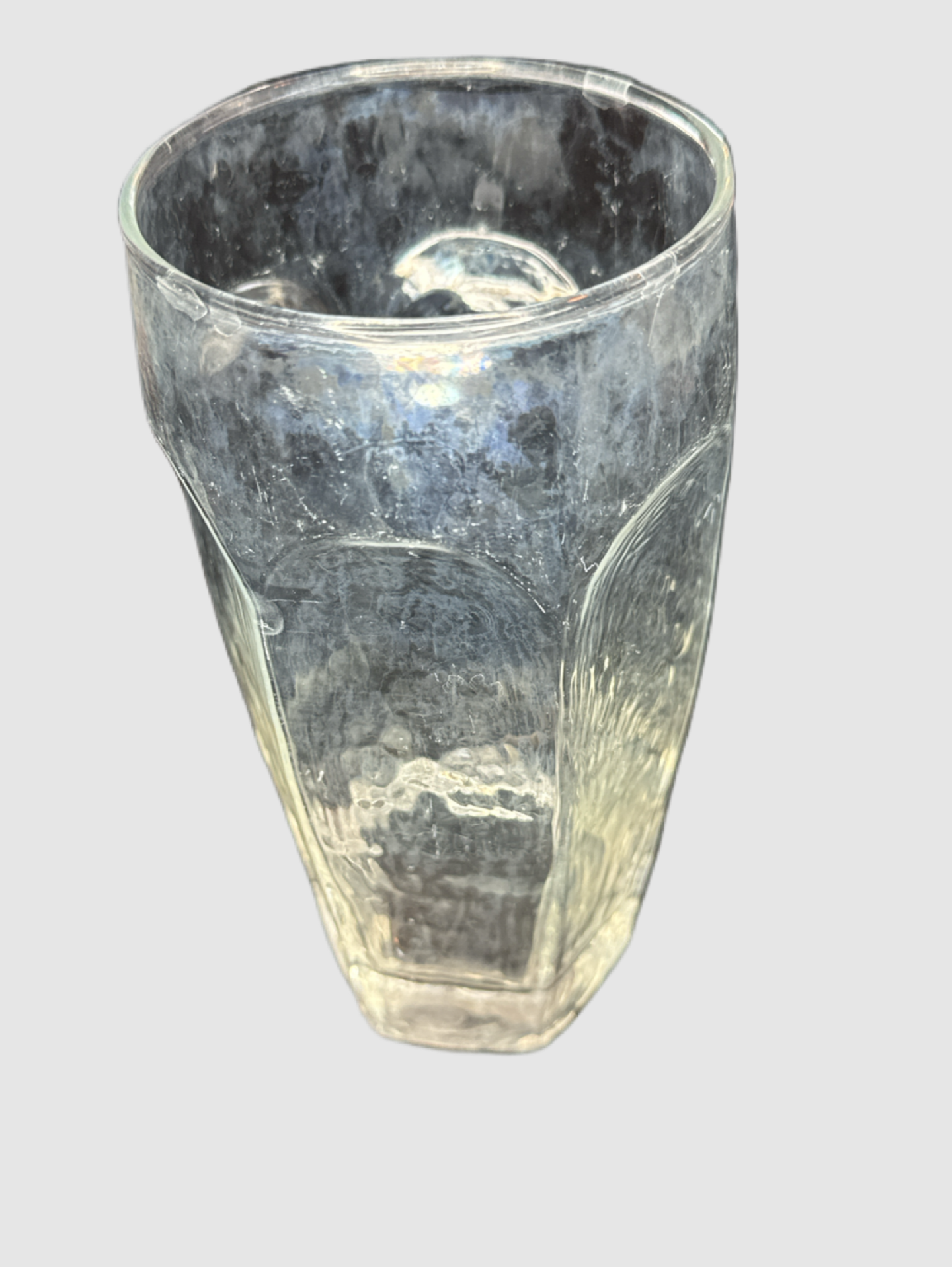 Libbey Chivalry Clear 20oz Large Glass Tumbler Textured 7" Tall