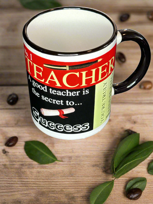 Coffee Mug, "No. 1 Teacher" Coffee Tea Cup 12oz.