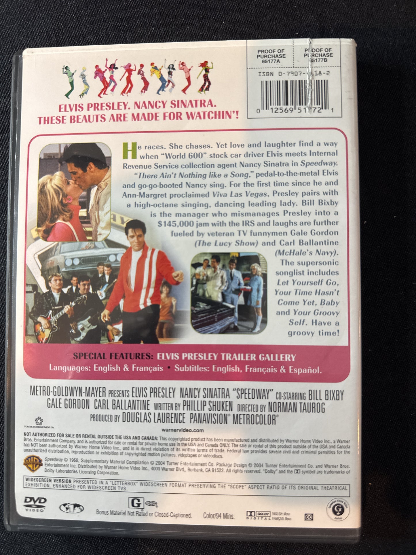 Elvis Presley & Nancy Sinatra Speedway DVD