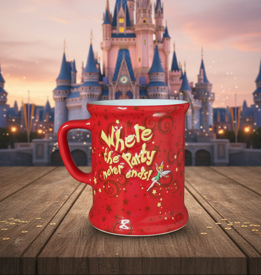 Walt Disney World 2005 3D Mickey Where The Party Never Ends Coffee Cup Mug 4" Tall