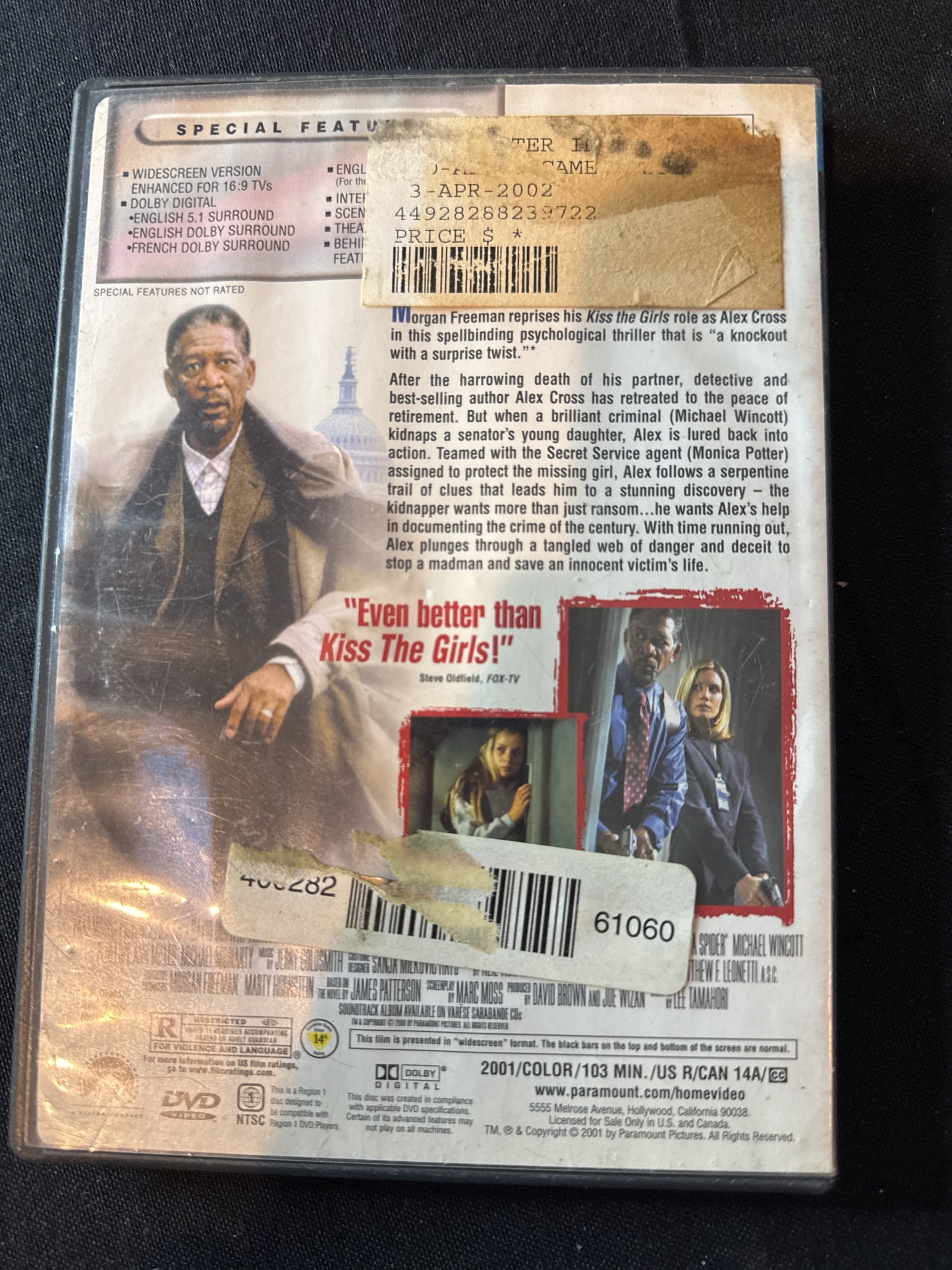 Along Came A Spider DVD