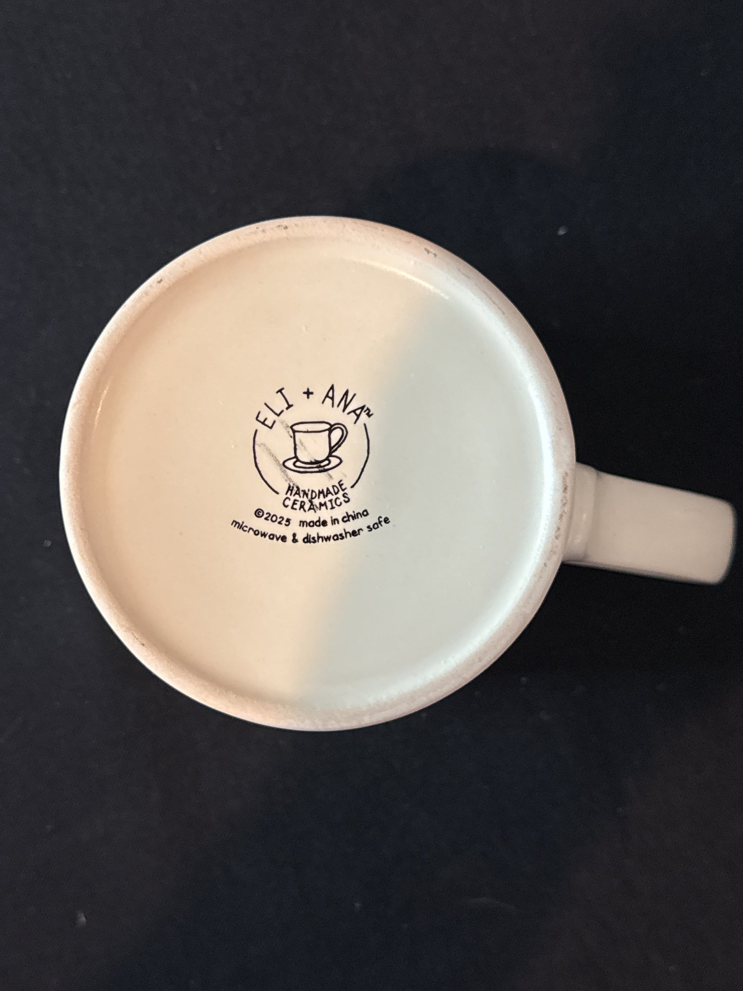 Eli Ana Halloween Coffee Cup Mug Cats Pumpkin Jack O'Lantern Orange Interior 4.25" Tall New