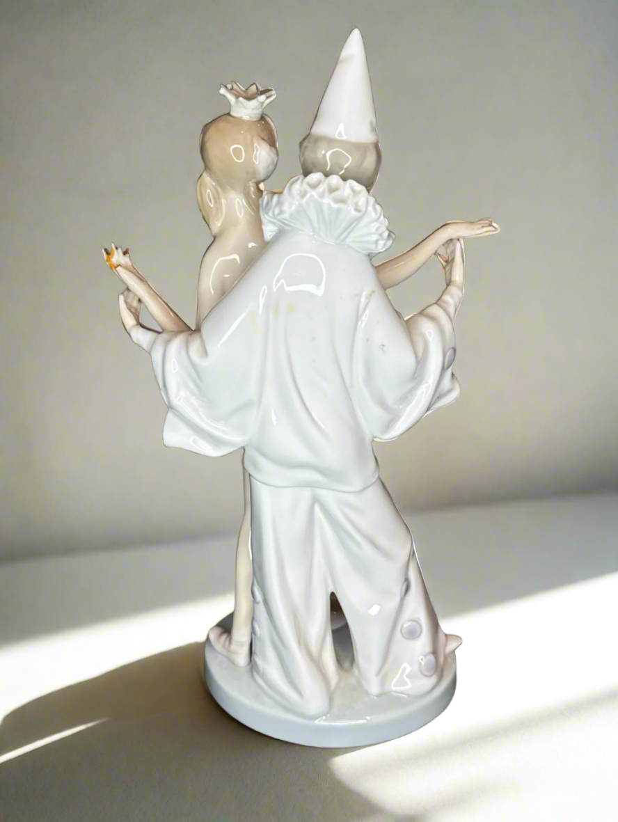 Lladro #4882 Carnival Couple Porcelain Figurine Matte Boy Girl Ballerina Clown