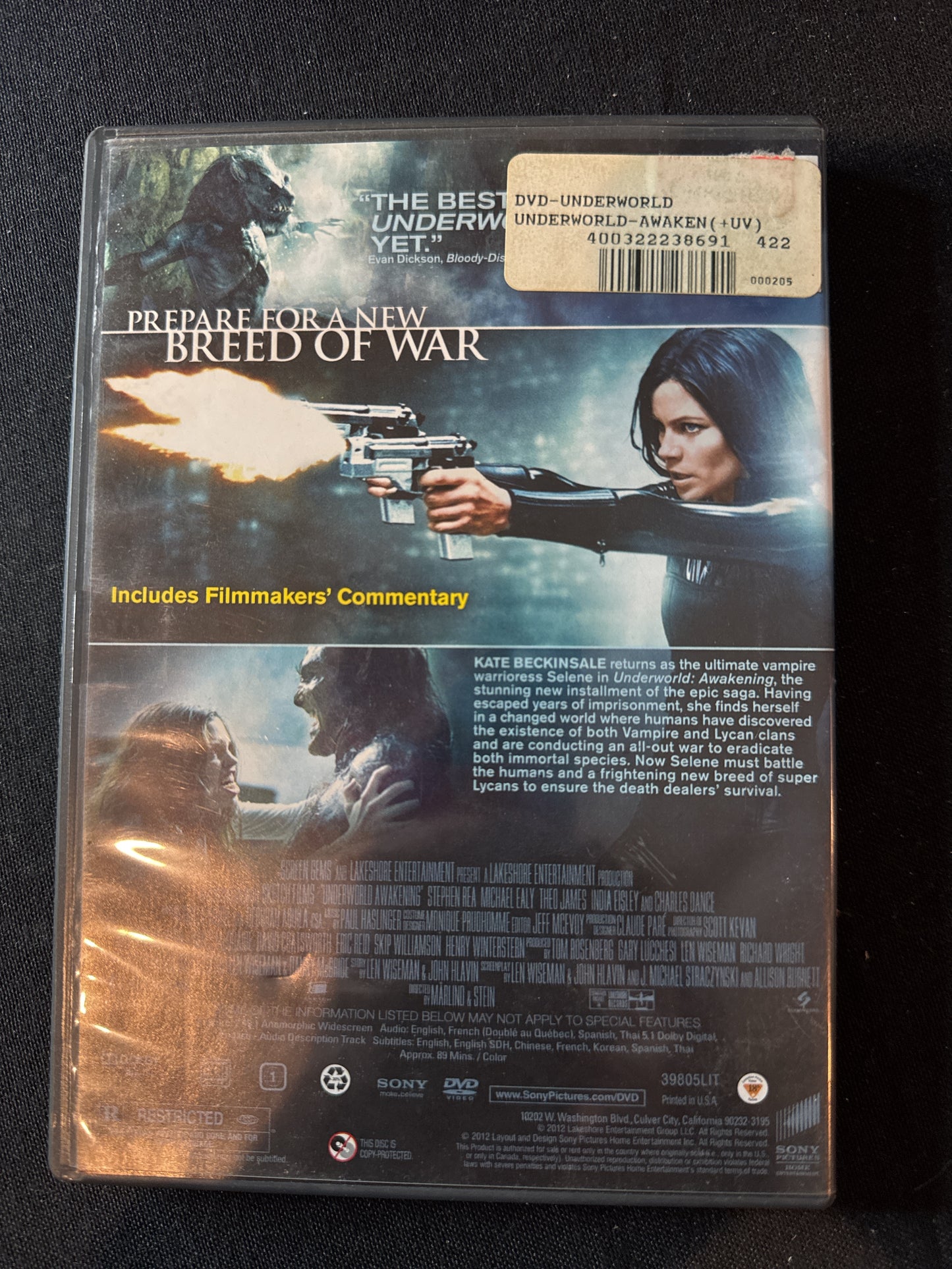 Underworld Awakening DVD