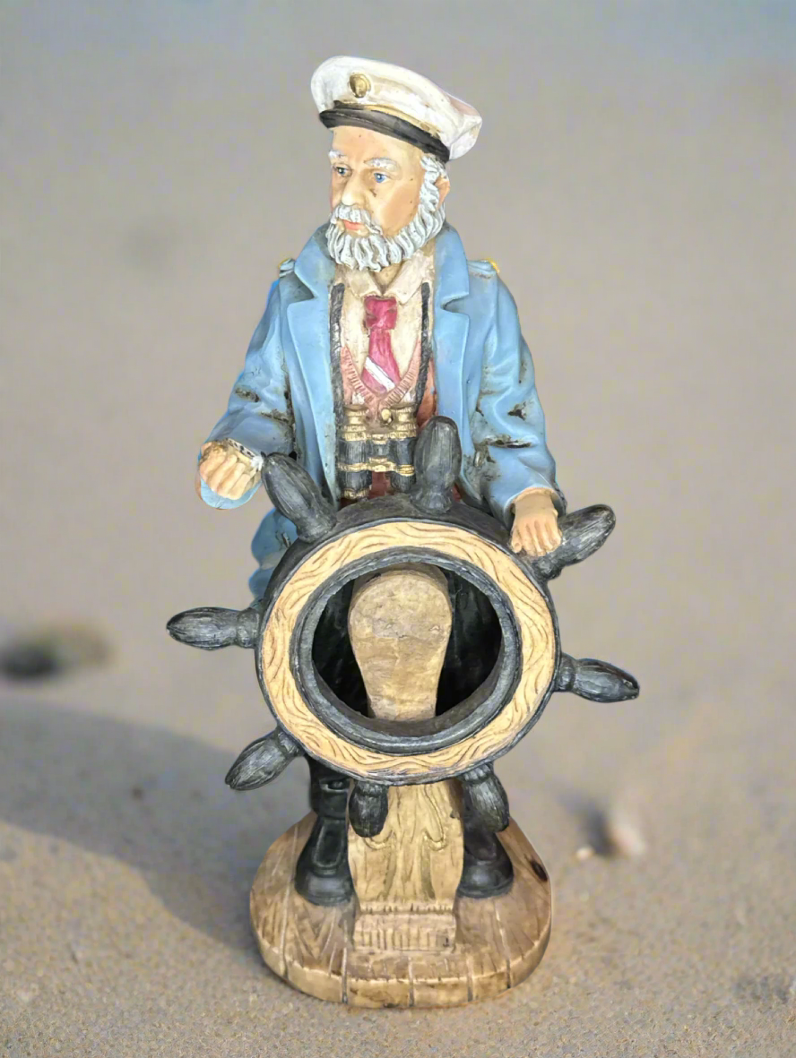 Sea Captain Ceramic Figurine 11.25"