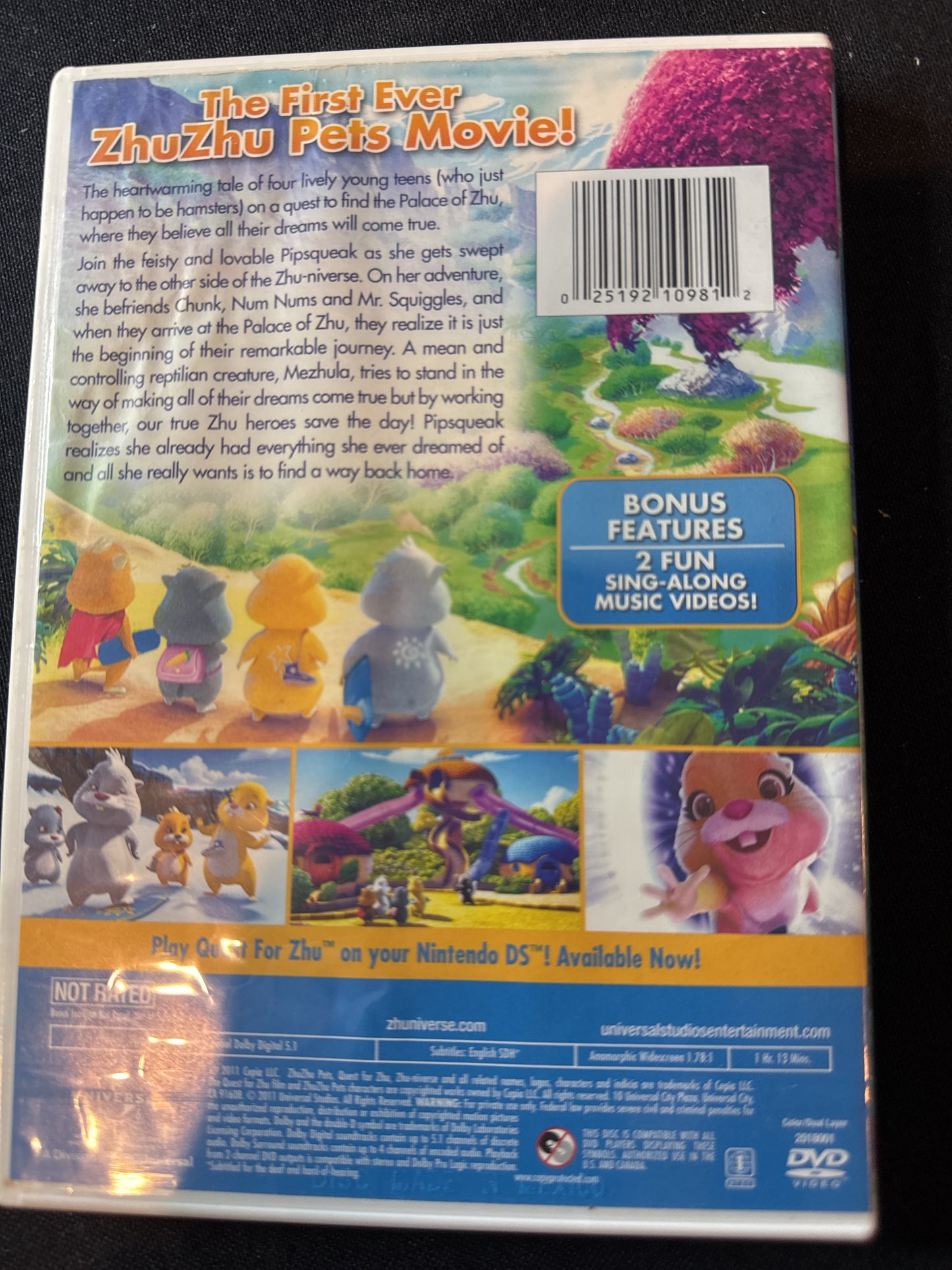 Zhu Zhu Pets Quest for Zhu DVD