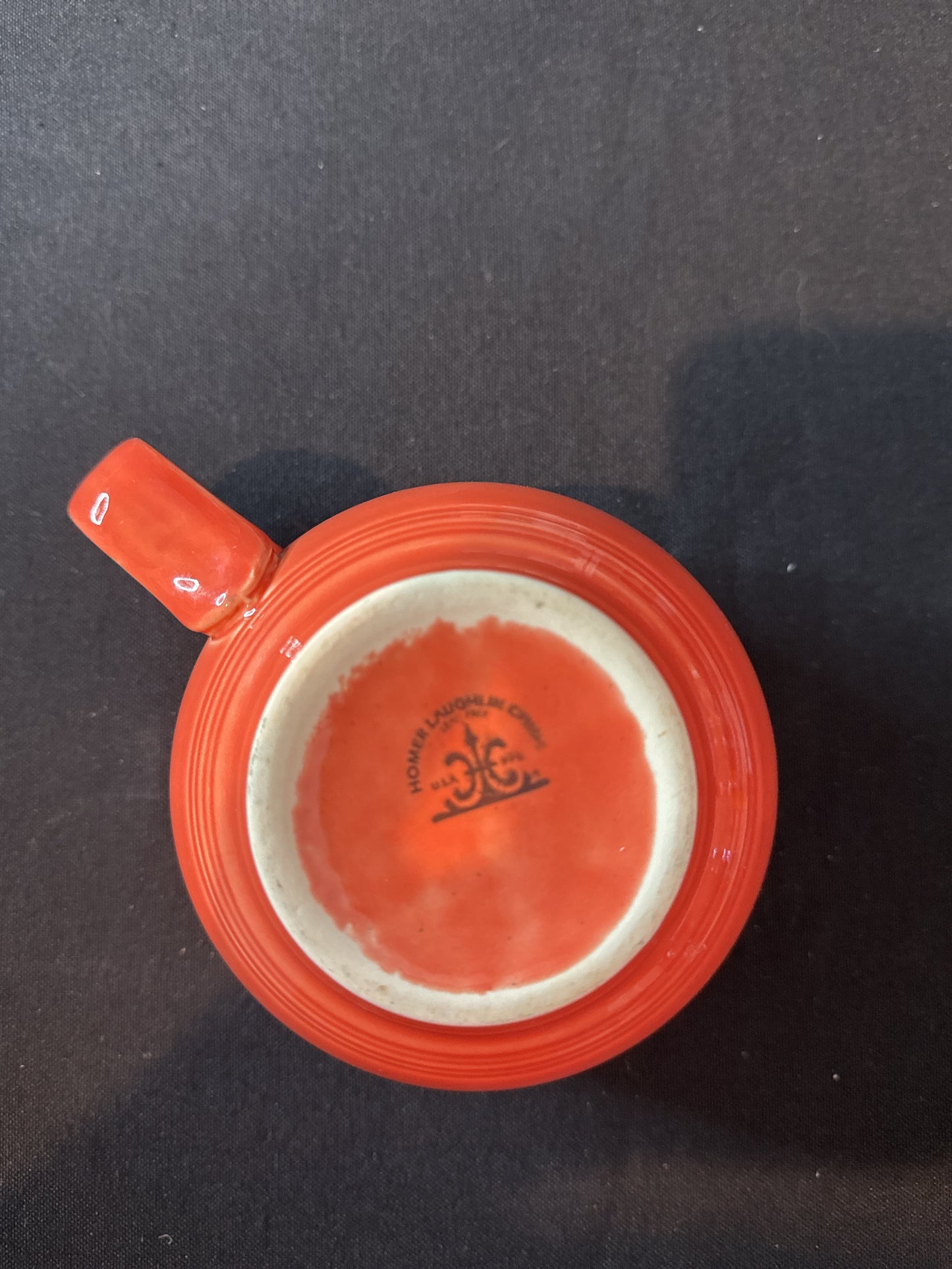 Jumbo Poppy Orange Homer Laughlin Fiesta 18oz Coffee Cup Mug 3.5" Tall