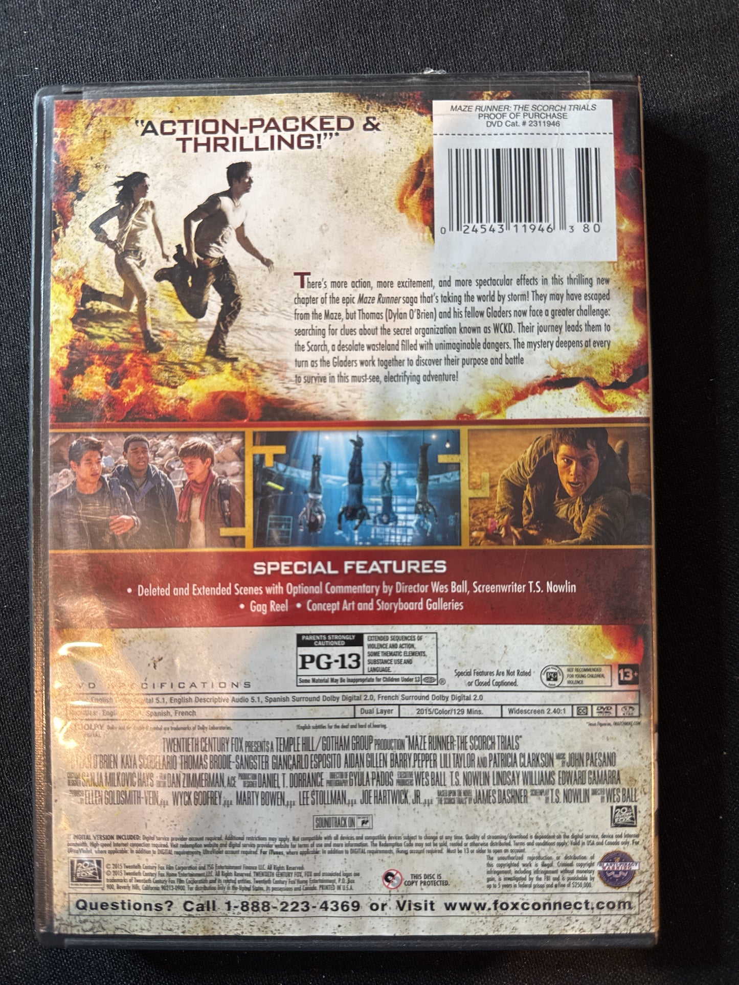 Maze Runner The Scorch Trials DVD