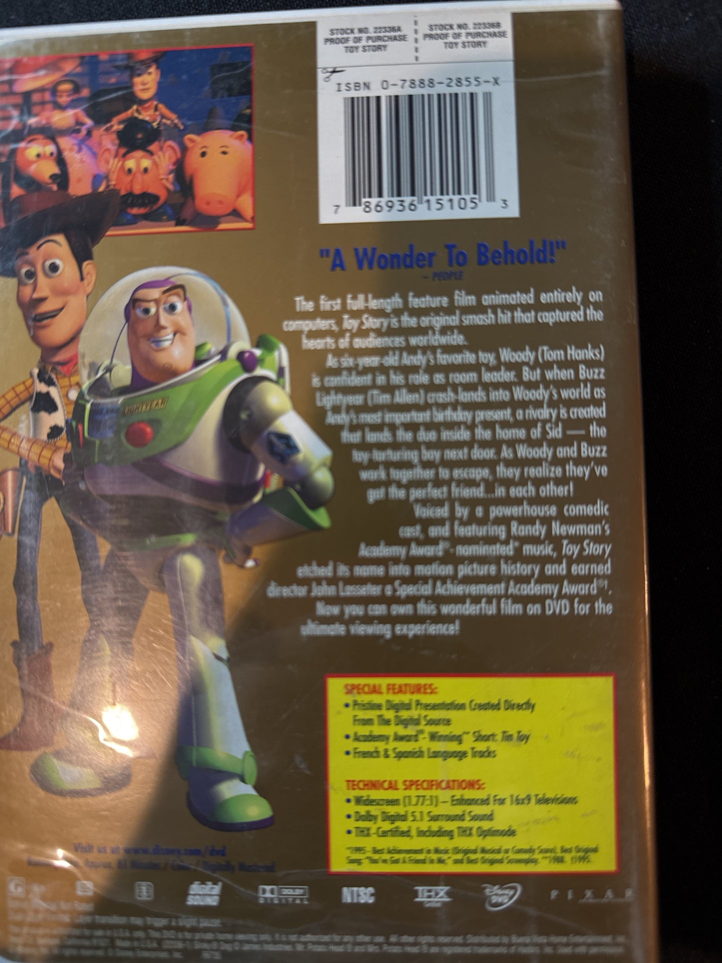 Disney Pixar Toy Story DVD