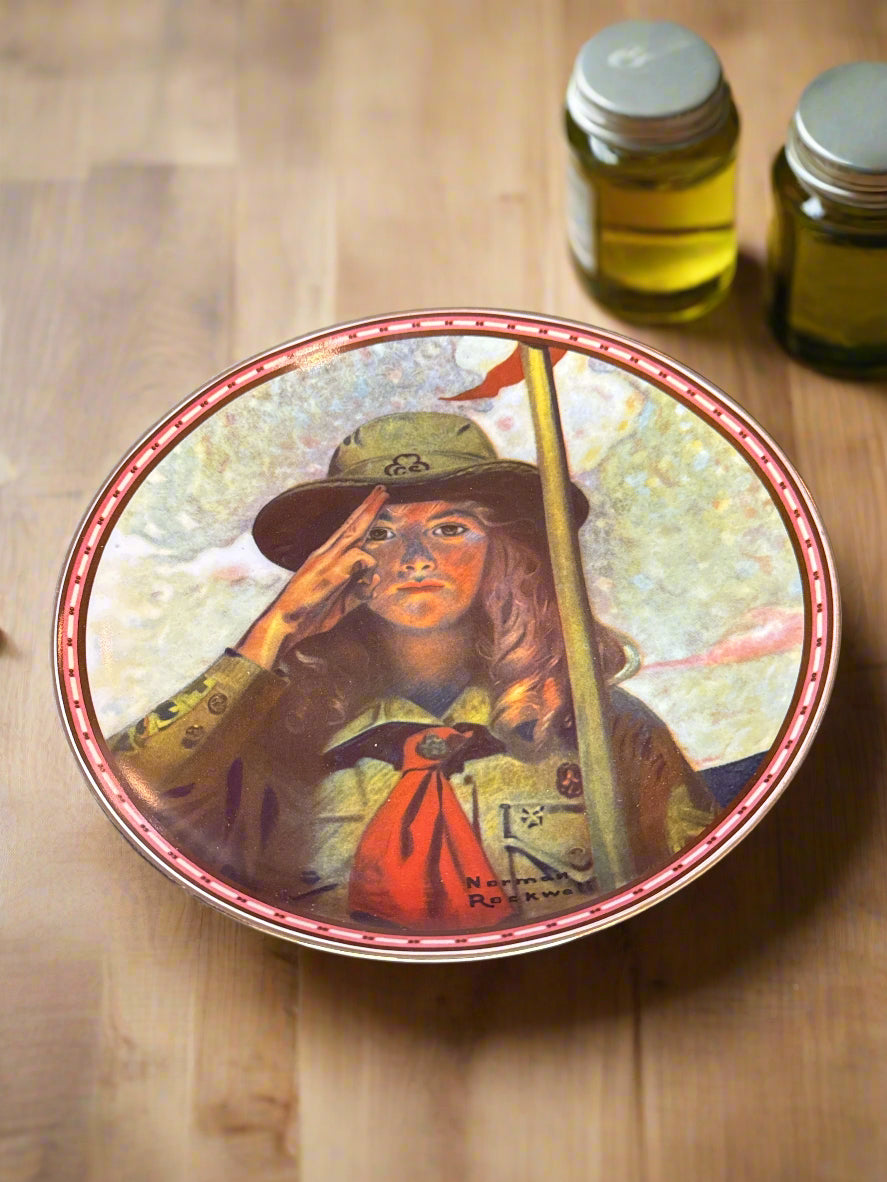 "On My Honor" Limited Edition Collector's Plate by Norman Rockwell