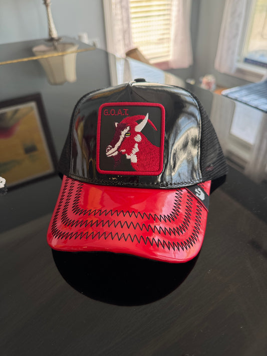 Goorin Bros. The Goat Trucker Farm Animal Series New Black/Red