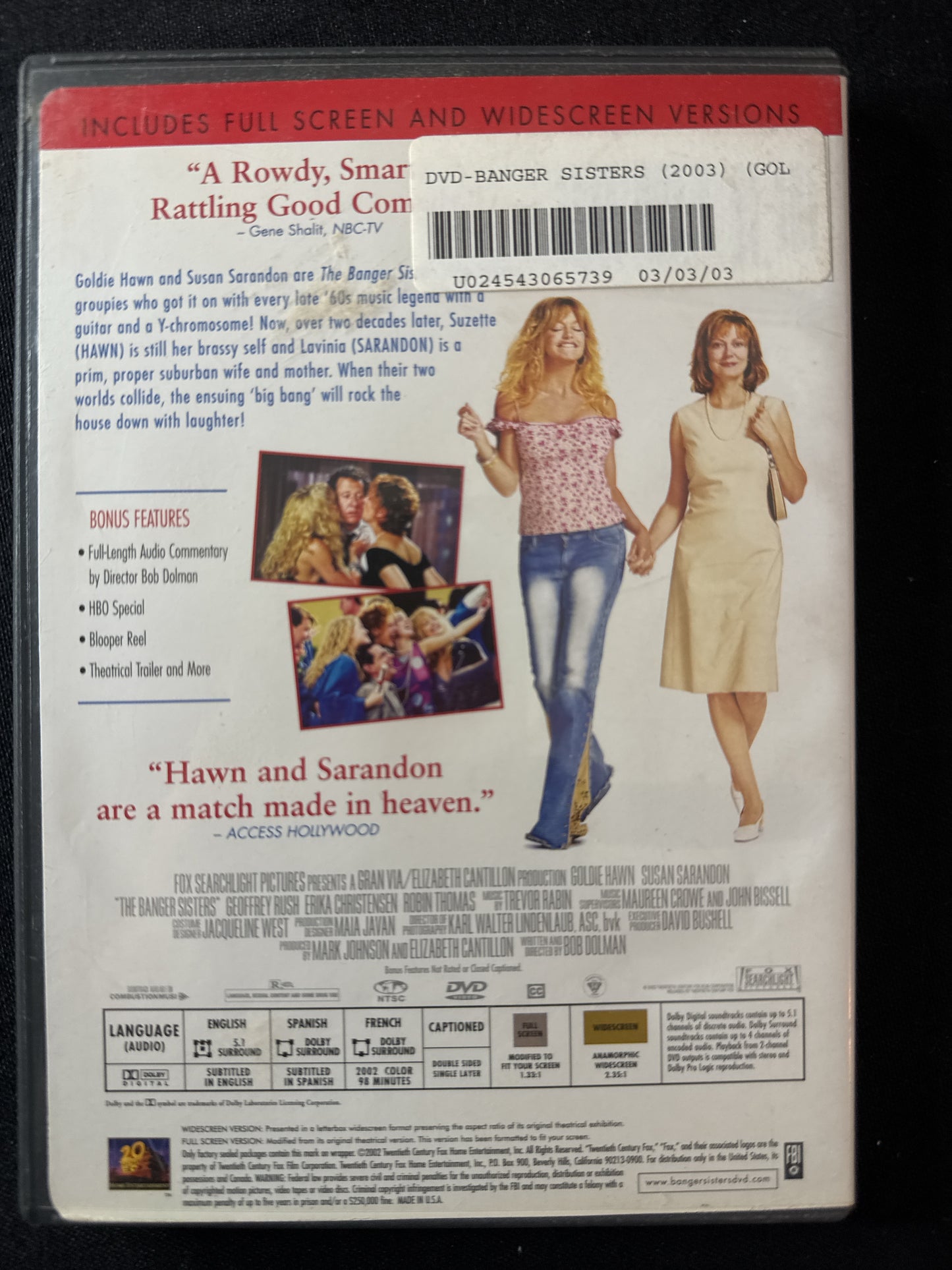 The Banger Sisters DVD