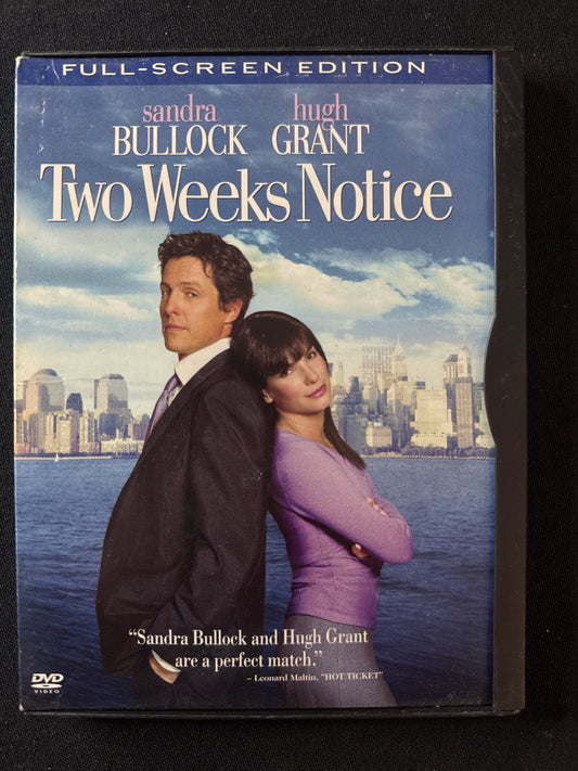 Two Weeks Notice DVD