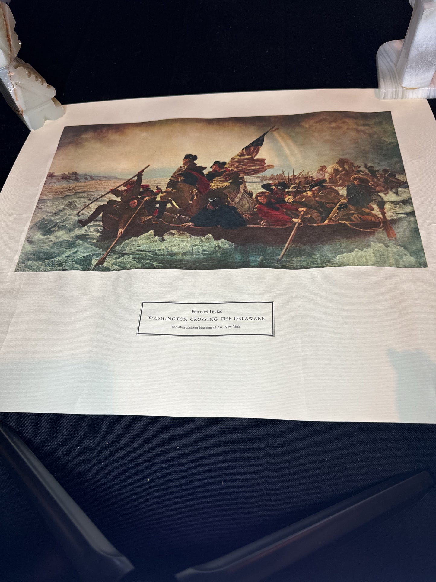 Pair of Historical Prints, Washington Crossing the Delaware and Declaration of Independence.