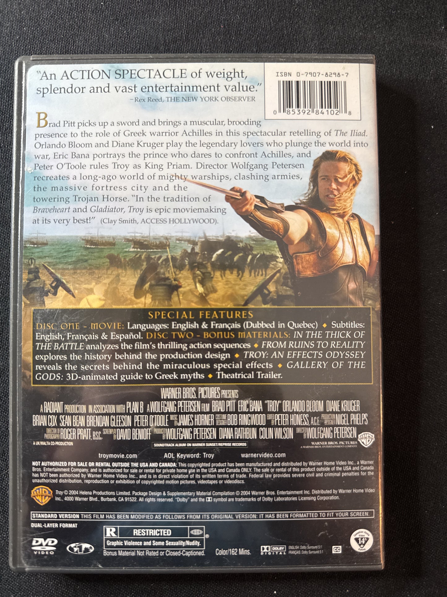 Troy DVDs