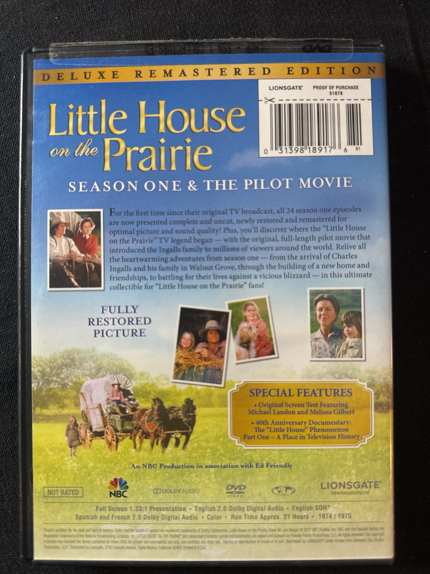 The Little House on the Prairie Season One & The Pilot Movie 6 DVD Set